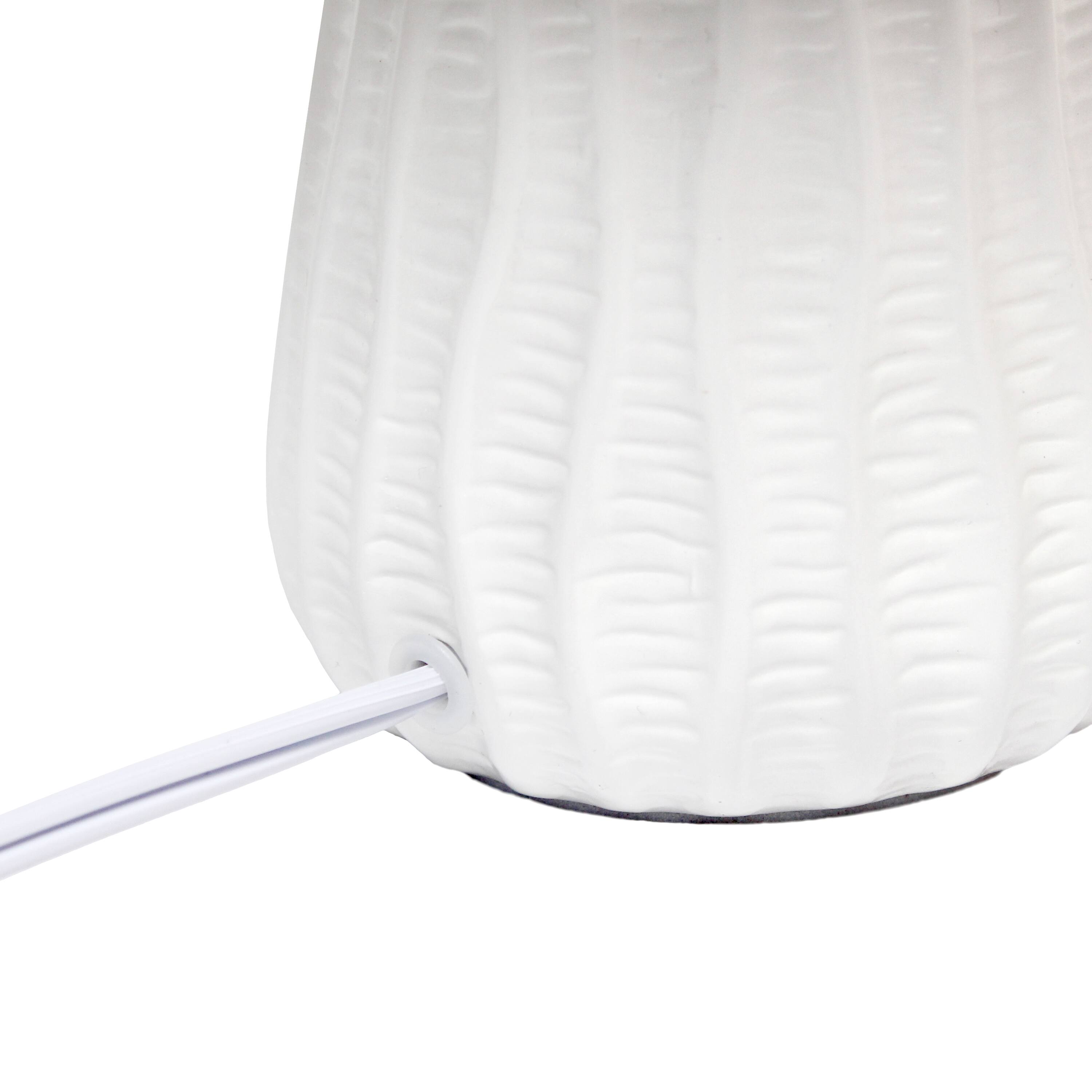 Simple Designs 11&#x22; Mini Ceramic Pastel Table Lamp