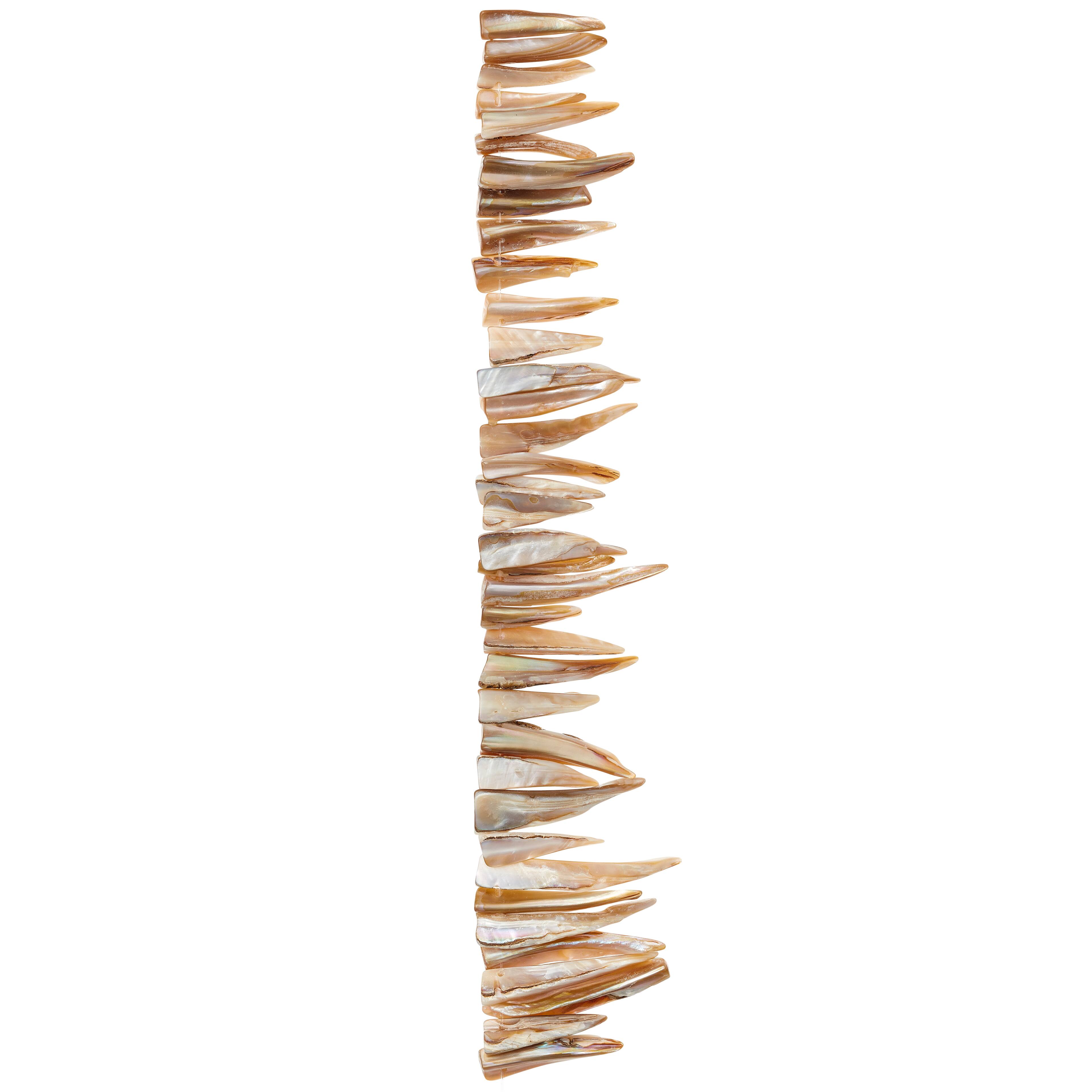 Tan Shell Stick Beads, 28mm by Bead Landing&#x2122;