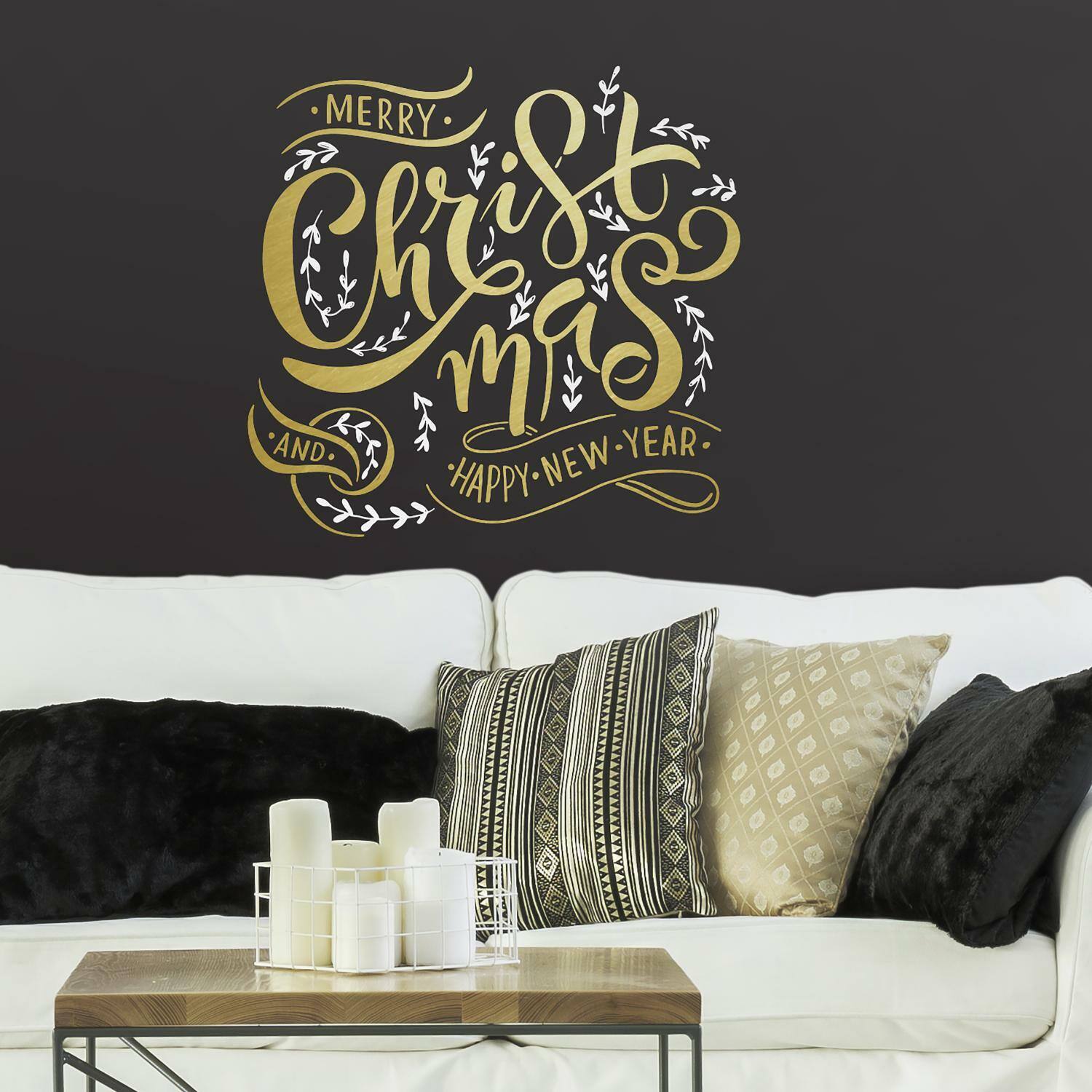 RoomMates Merry Christmas Quote Peel & Stick Giant Decals
