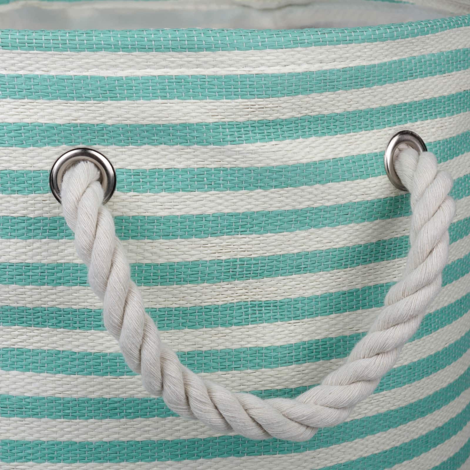 DII® 17" Pinstripe Woven Paper Storage Bin