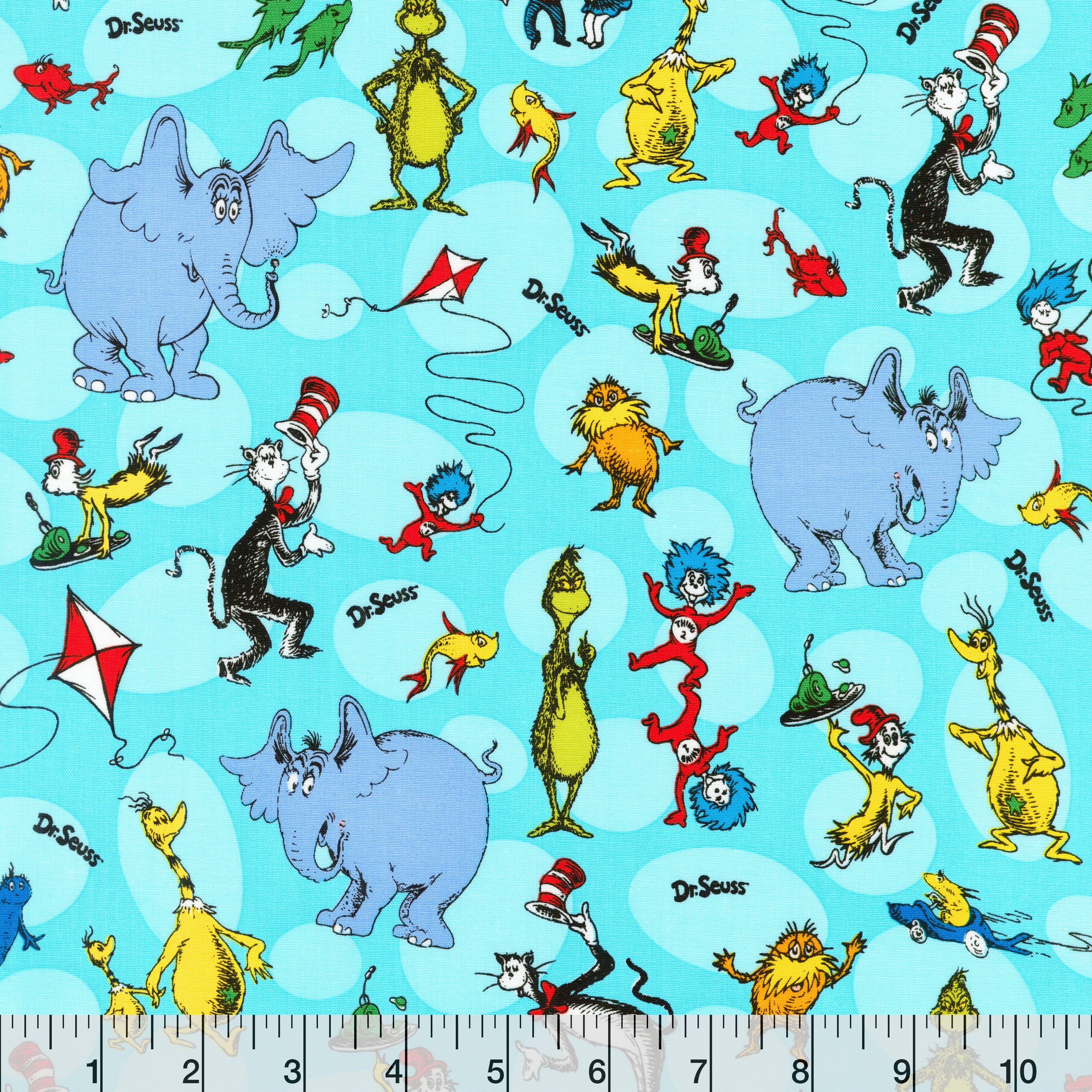 Dr. Seuss™ Celebrate Seuss Circles Cotton Fabric