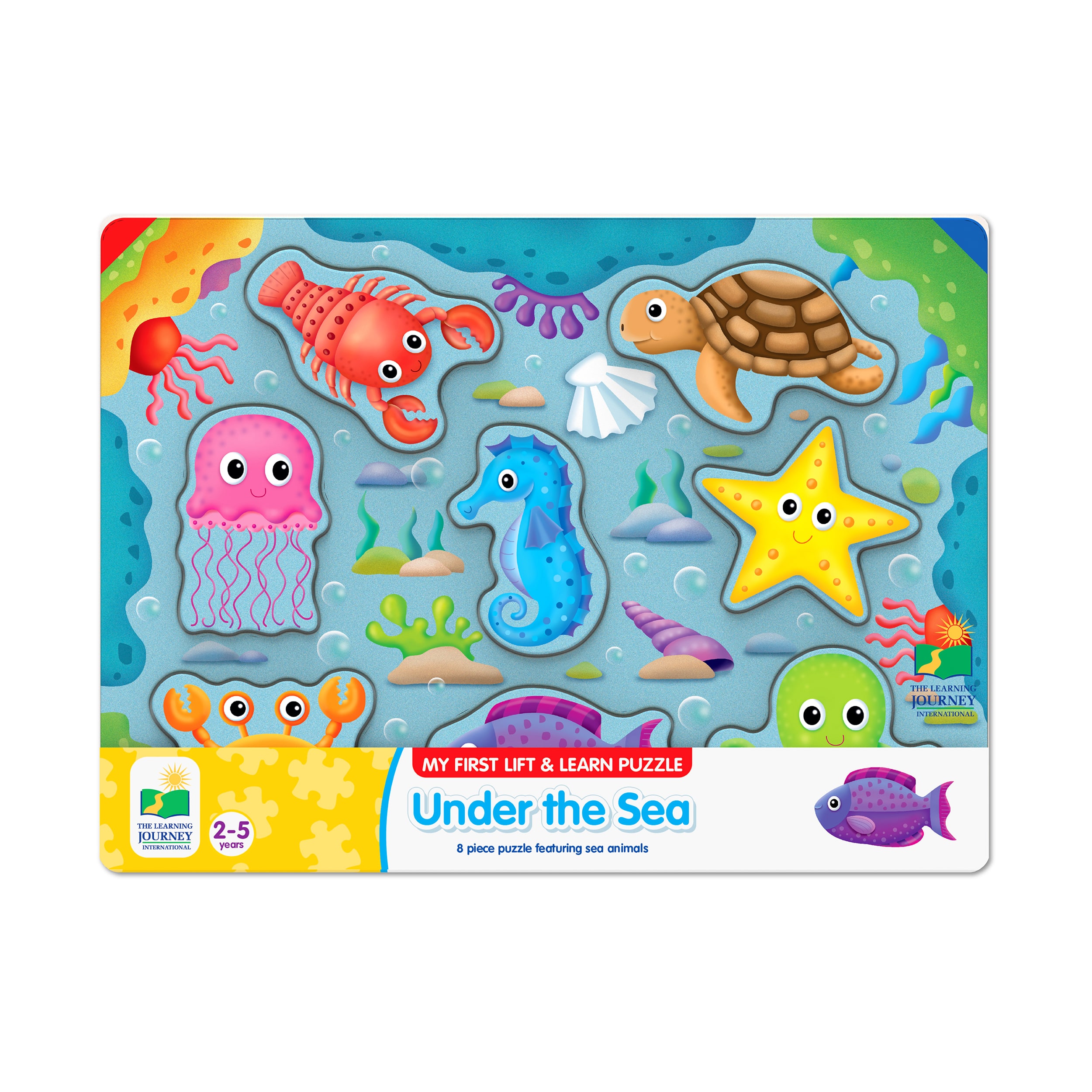 My First Lift &#x26; Learn Puzzle - Under the Sea: 8 Pcs