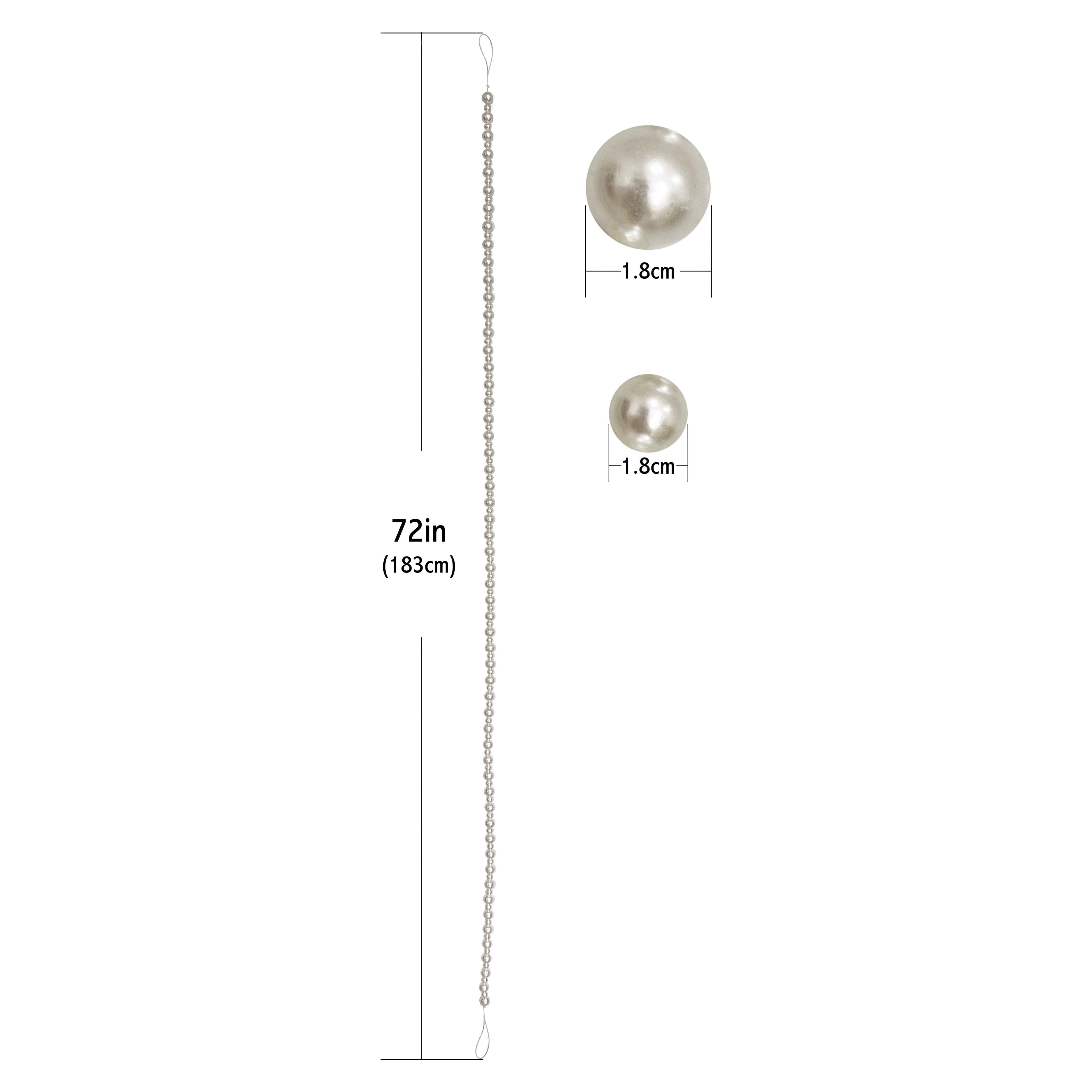 6ft. Pearl Beaded Garland by Ashland&#xAE;