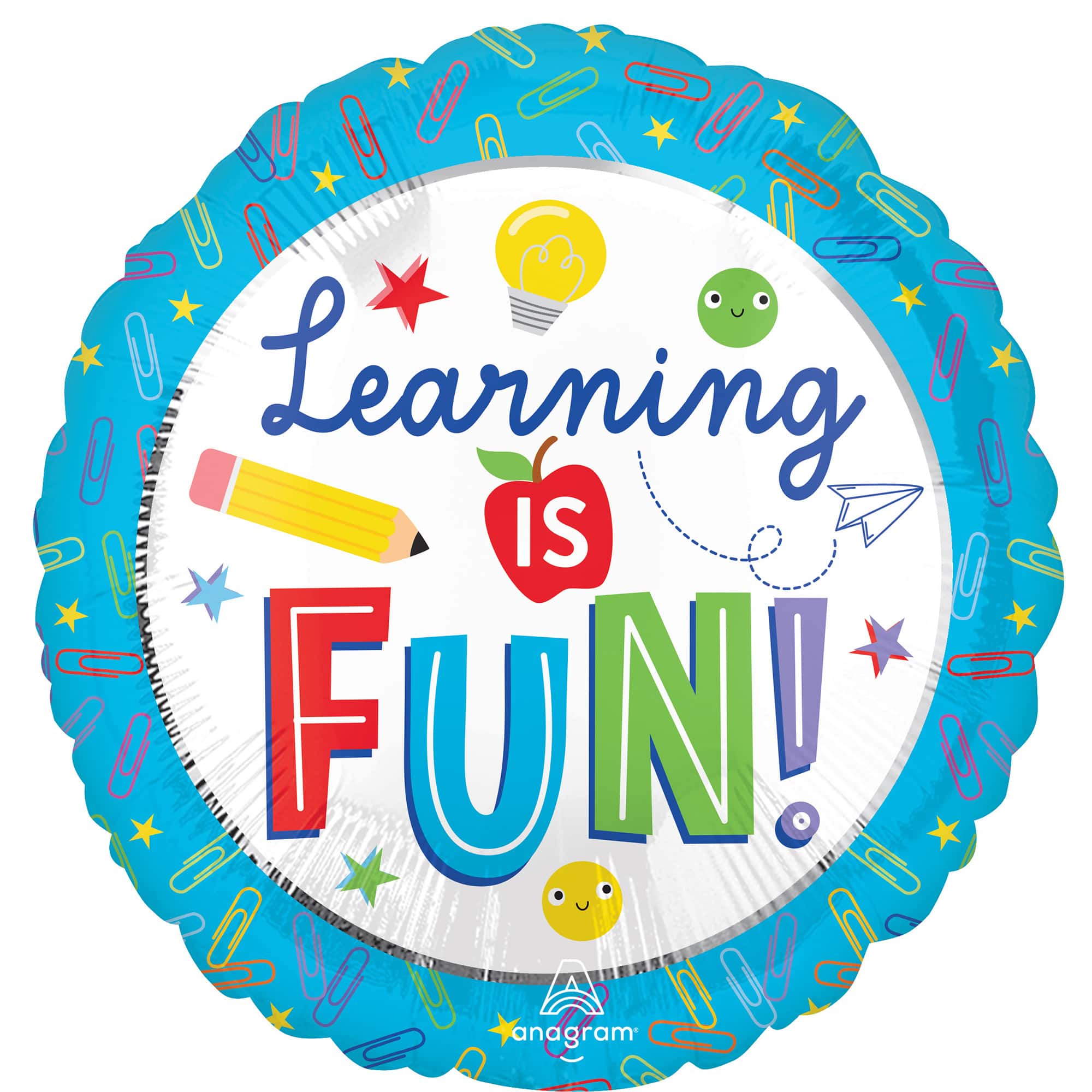17&#x22; Learning is Fun Foil Balloon