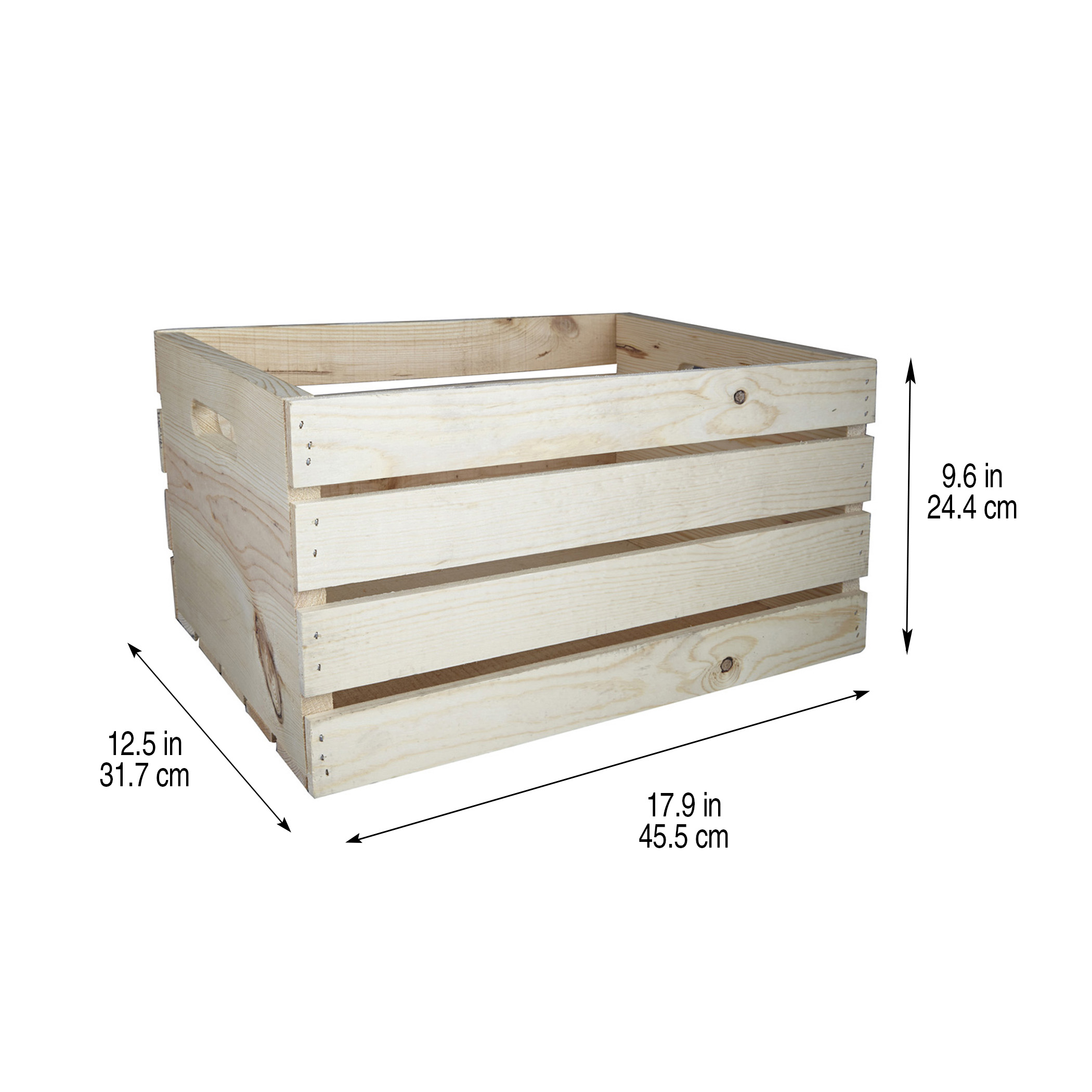 Wooden Crates 12ct- Produce Display - Wood Display