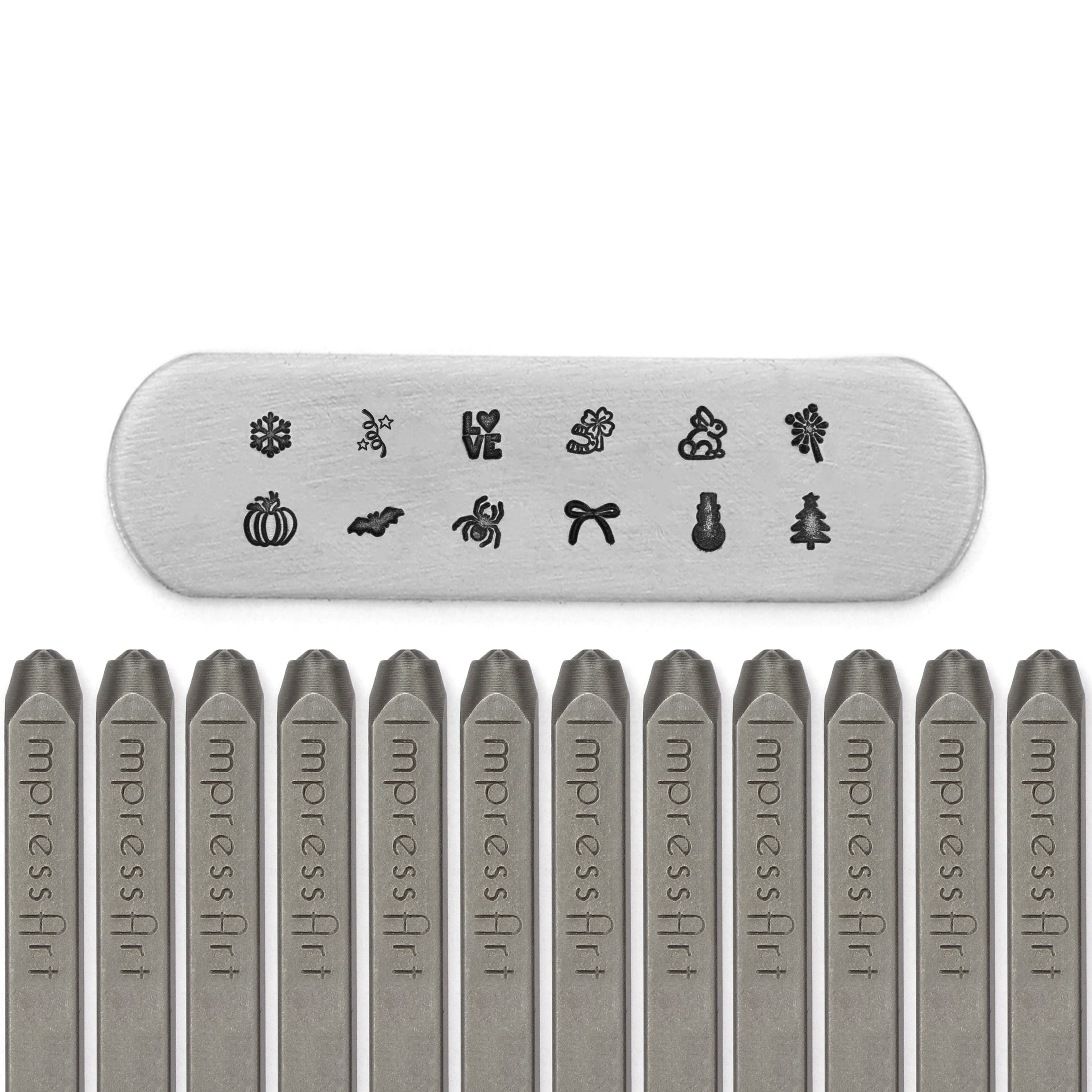 ImpressArt&#xAE; 3mm &#x26; 4mm Seasonal Metal Stamps Pack