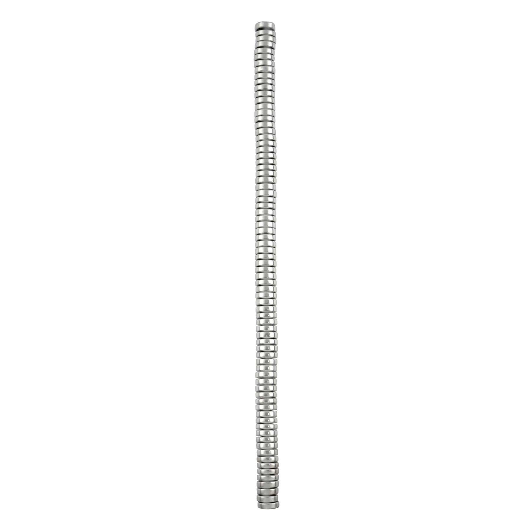 Rhodium Hematite Heishi Beads by Bead Landing&#x2122;