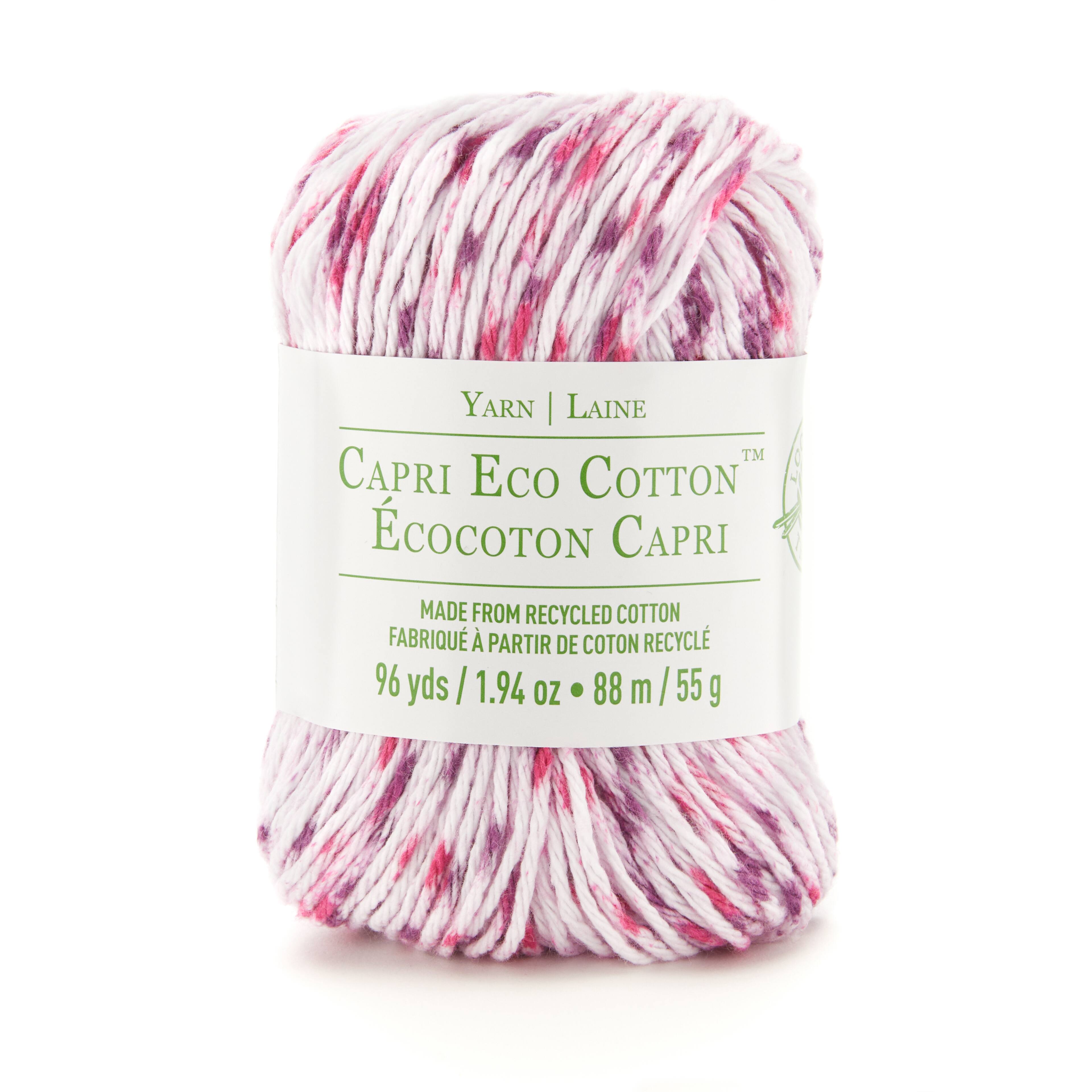 15 Pack: Capri Eco Cotton™ Multicolor Yarn by Loops & Threads®