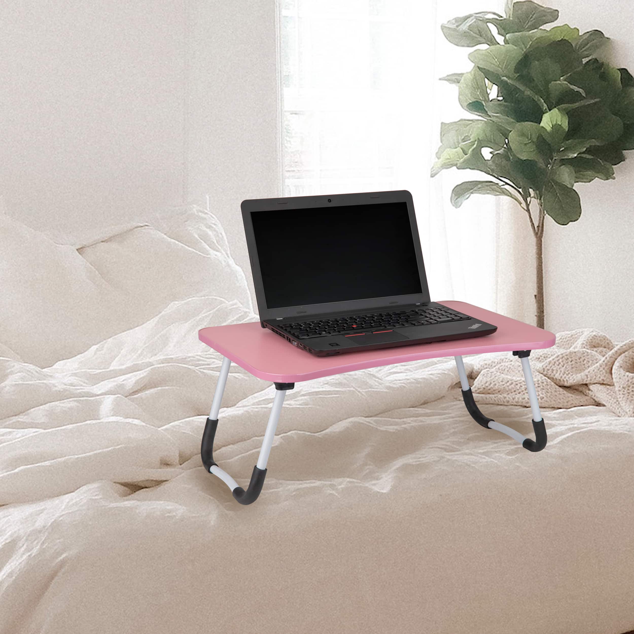 Mind Reader Freestanding Portable Foldable Lap Desk with Fold-Up Legs
