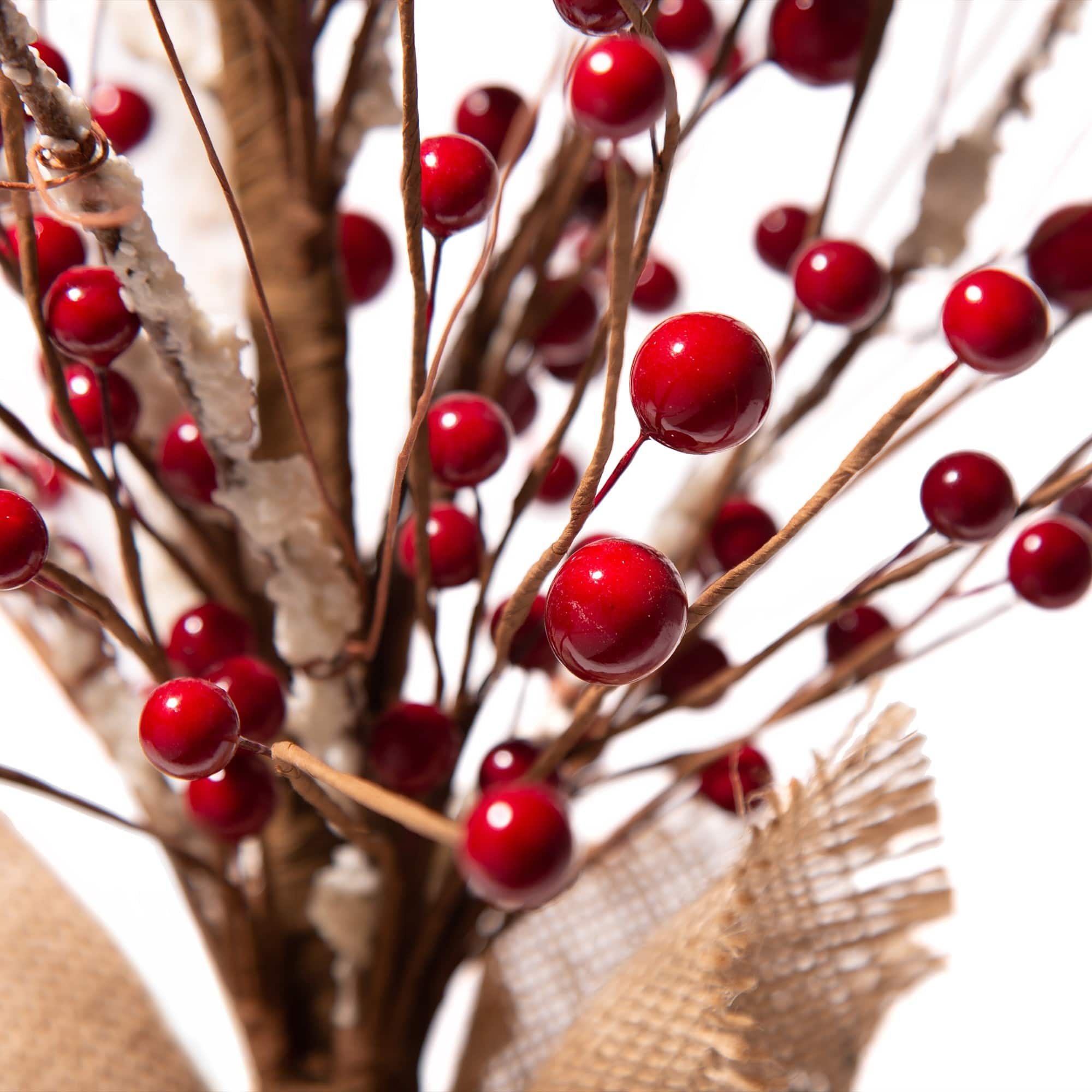 Glitzhome&#xAE; Christmas Red Berry Table Tree