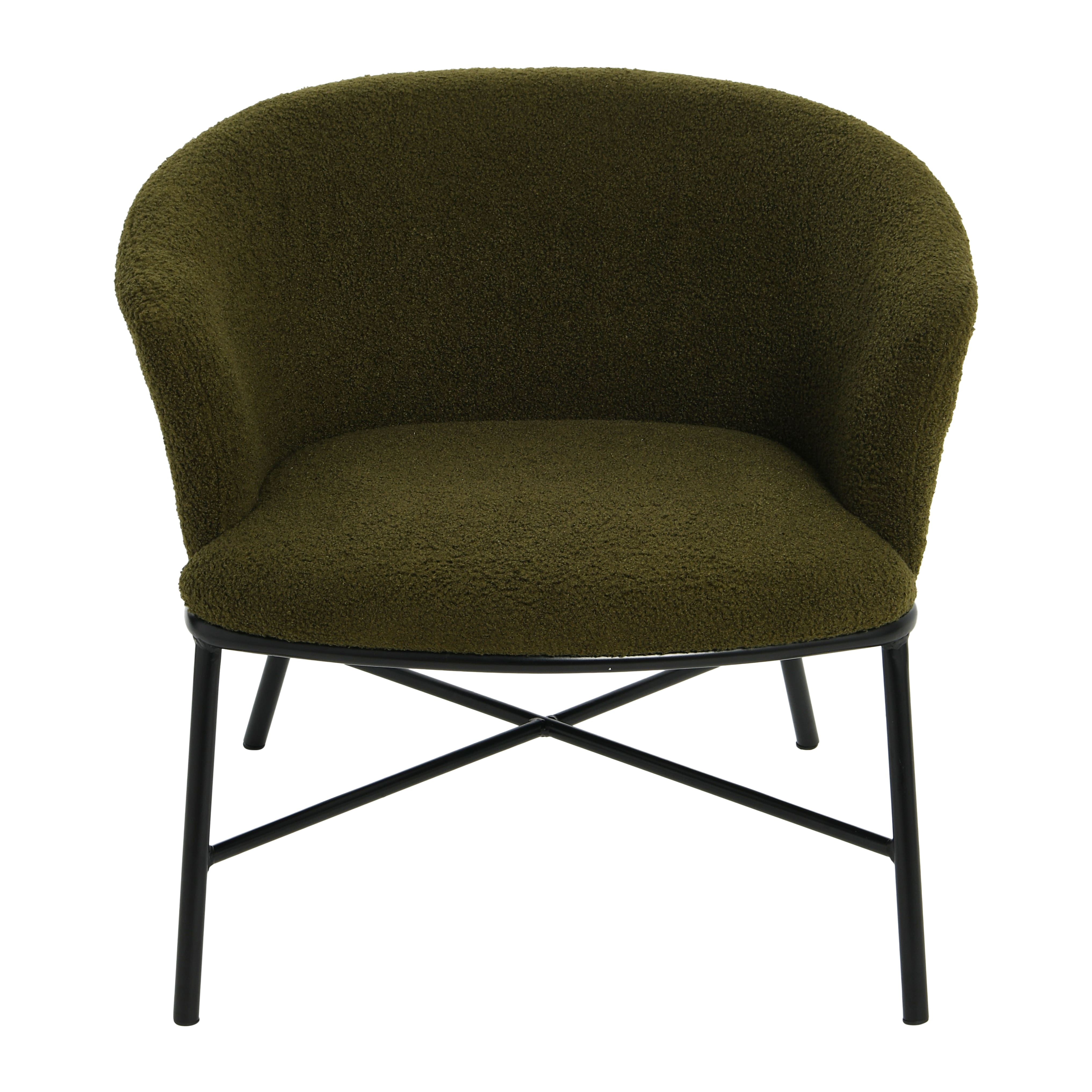 Bowery Boucle Upholstered Accent Arm Chair