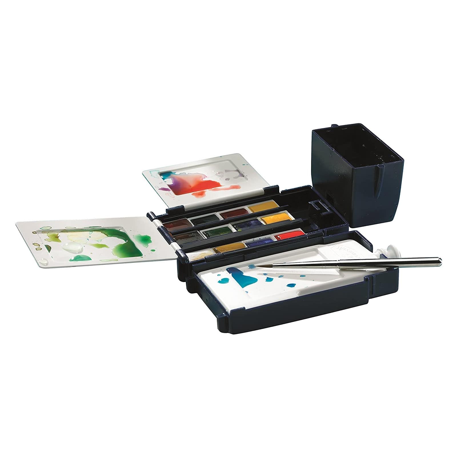 Winsor & Newton Cotman Watercolor Set - Field Travel Set, Set of 12,  Assorted Colors, Half Pans