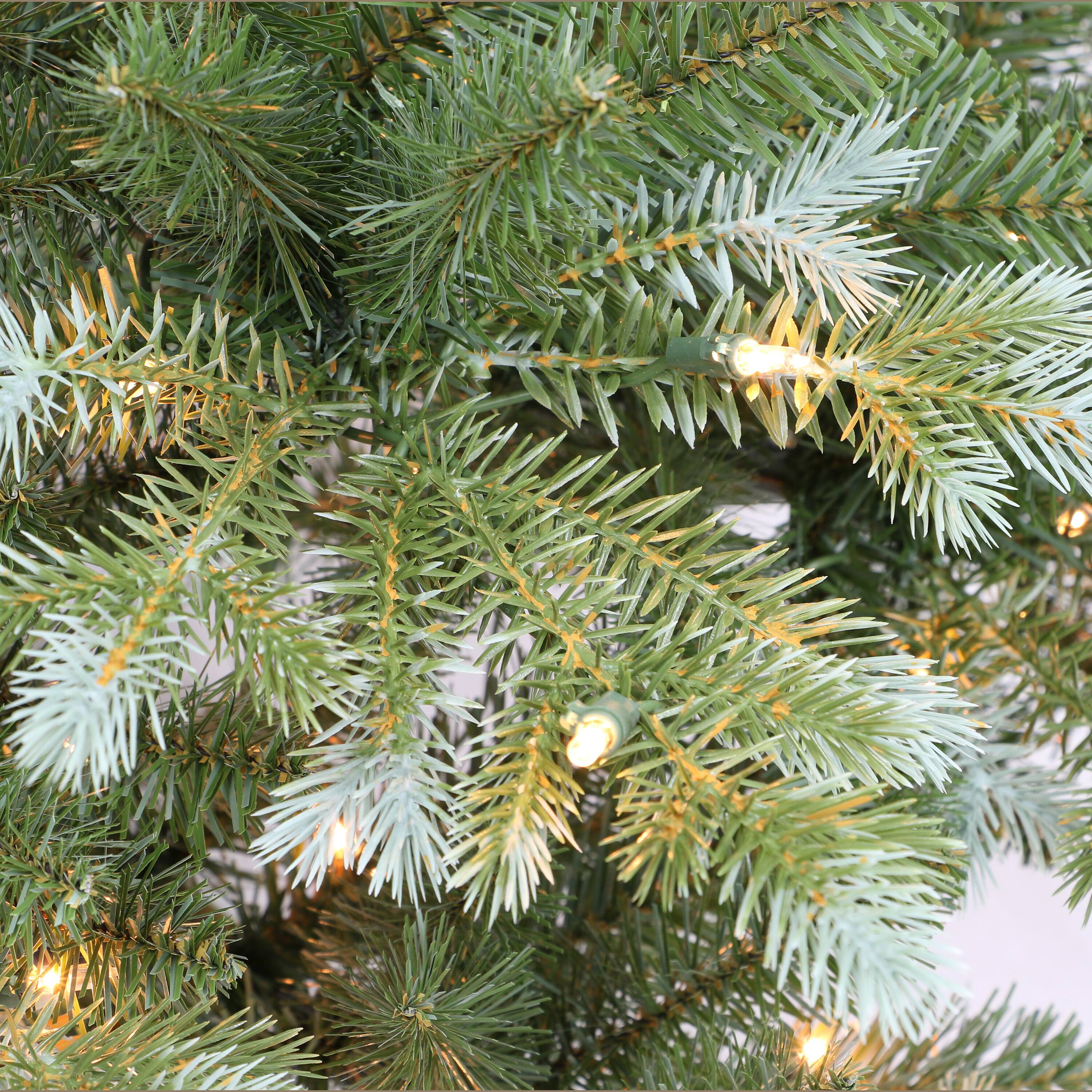7.5ft. Pre-Lit Colorado Blue Spruce Artificial Christmas Tree, Clear Lights