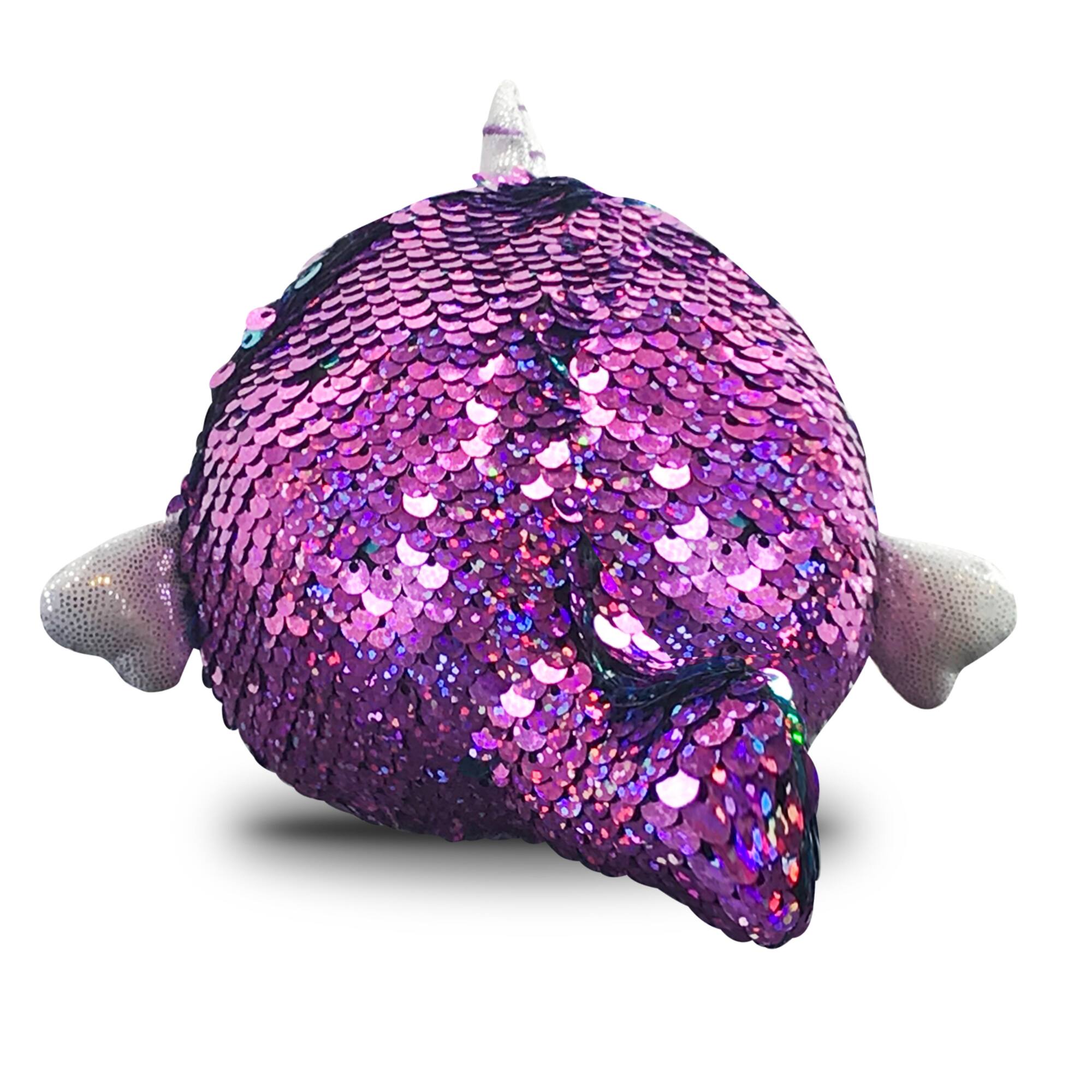 Beverly Hills Teddy Bear Squeezamals Shelby Sparkle Narwhal Stuffed Animal