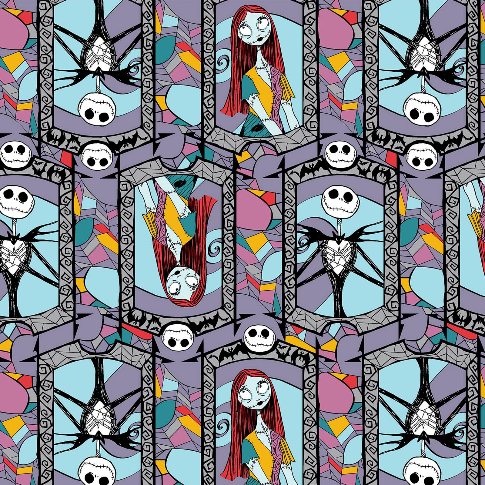 Disney&#xAE; Nightmare Before Christmas Sally &#x26; Jack Cotton Fabric