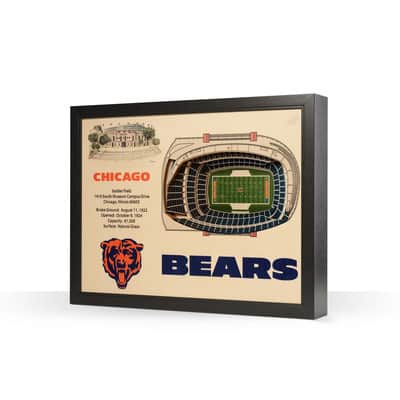 Officially Licensed NFL Chicago Bears 25-layer StadiumView 3D Wall