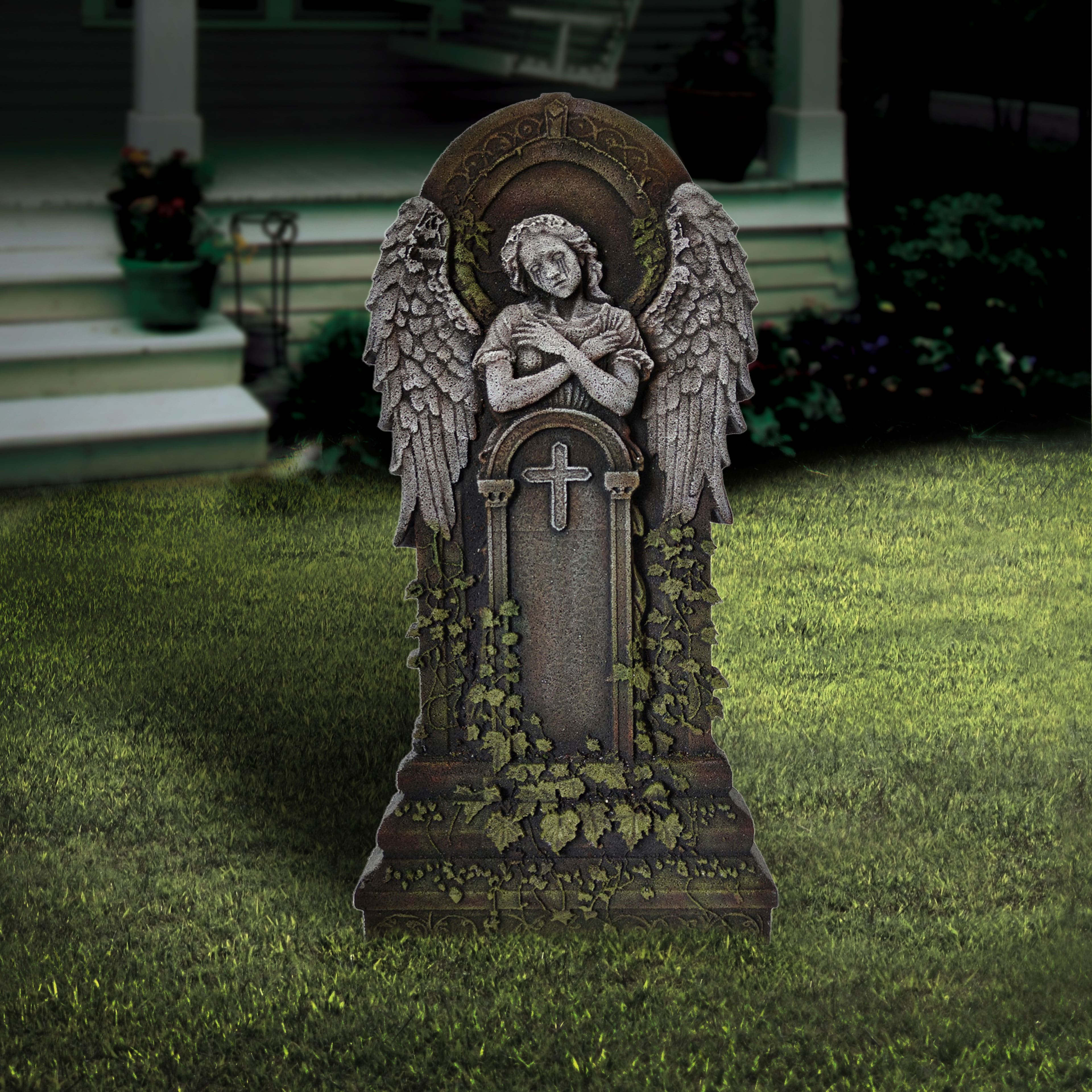 35" Gray Bleeding Angel Tombstone by Ashland®