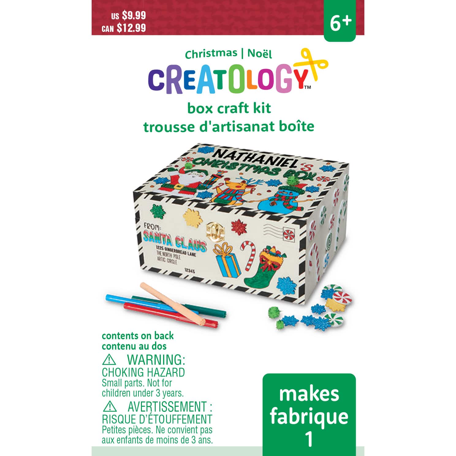 CREATOLOGY- Acrylic Kid's Paint Set - Glitter - 10 Colors Arts Crafts Artist  Kit