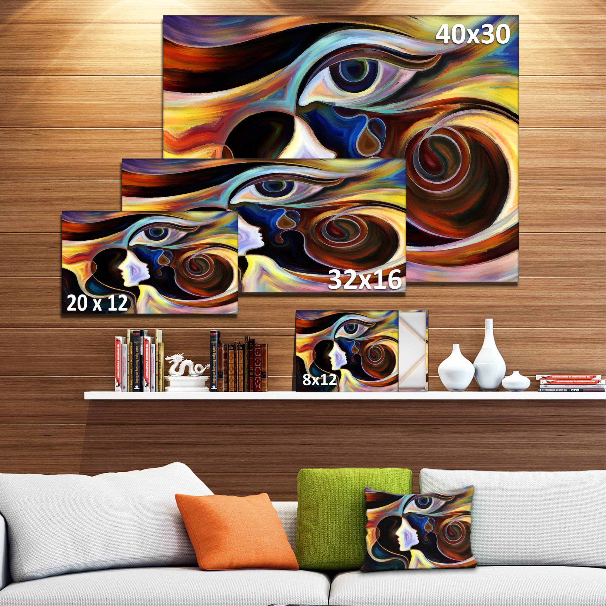 Designart - Colorful Intuition - Abstract Canvas Print