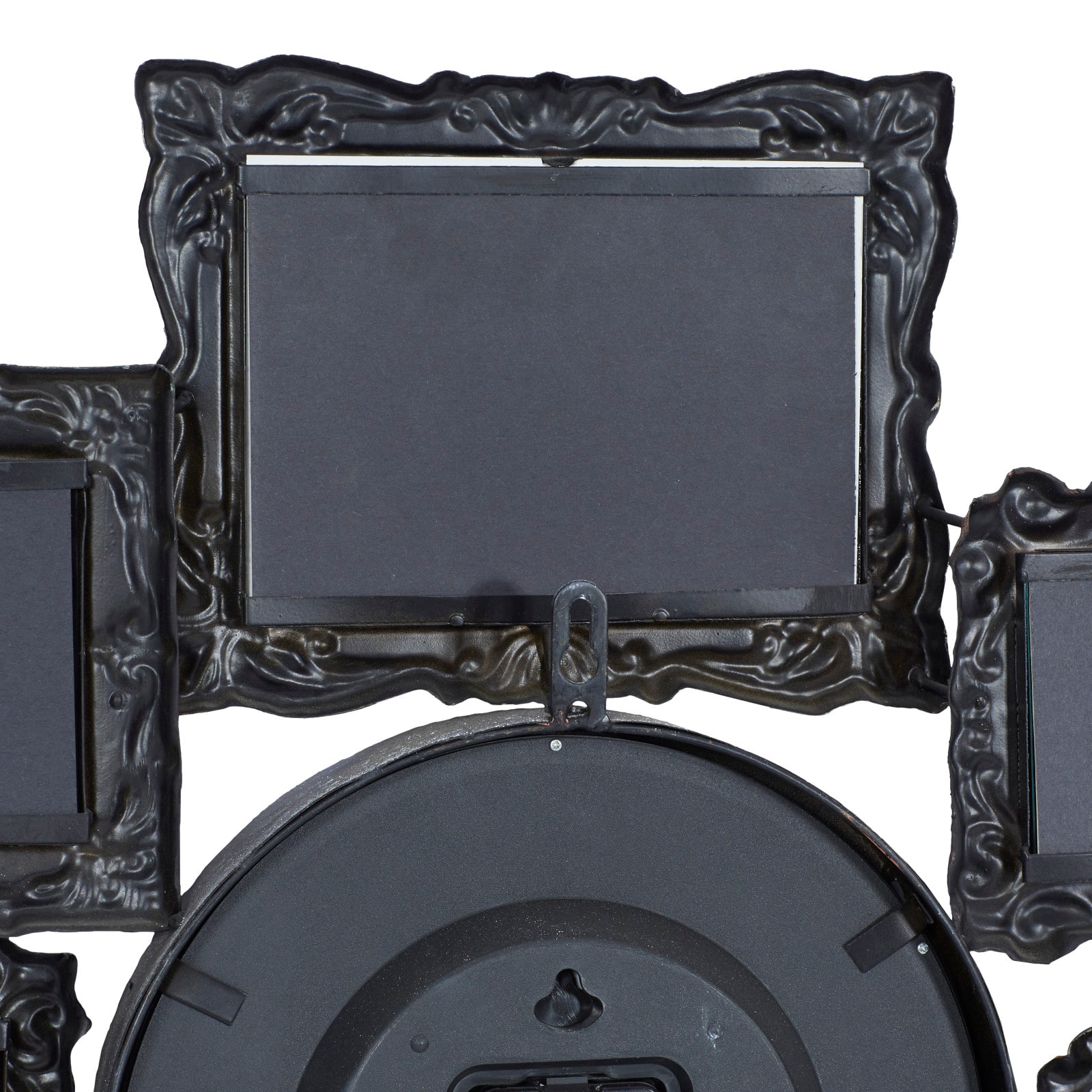 25" Multicolored Metal Frames Wall Clock