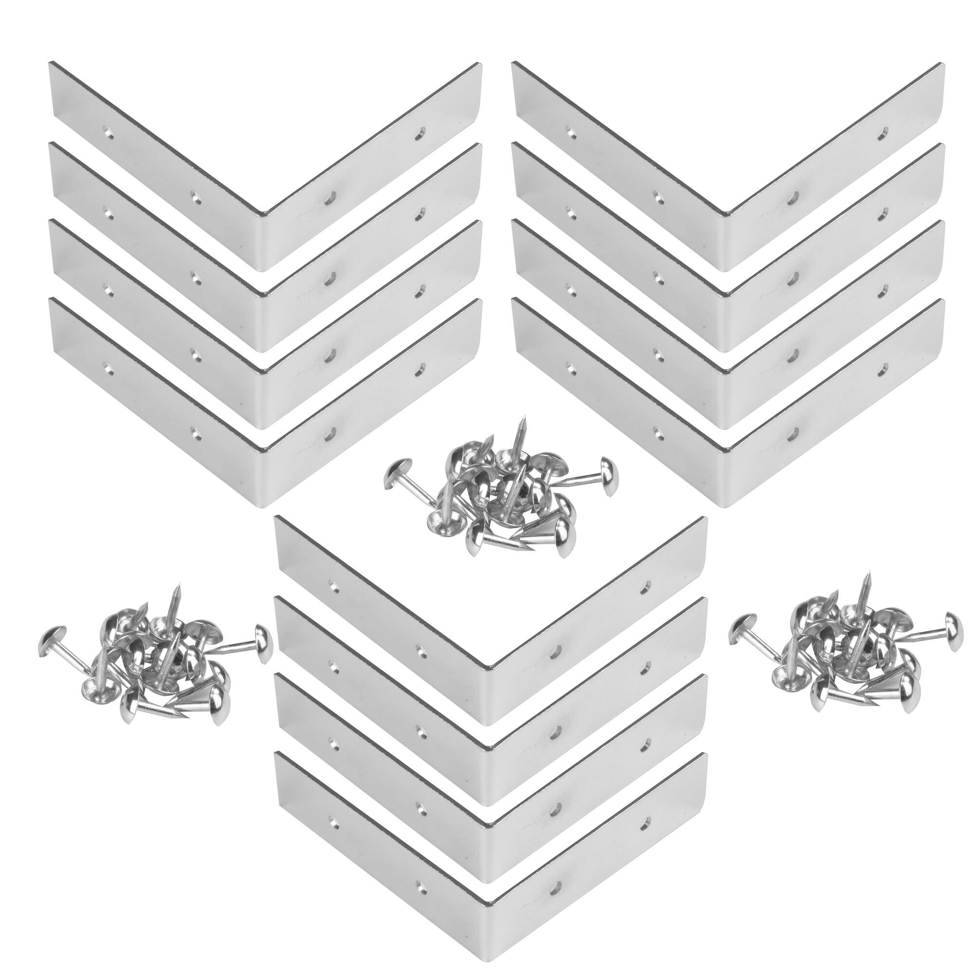 Dritz® Home Nickel Small Campaign Textured Right Angles, 4ct.