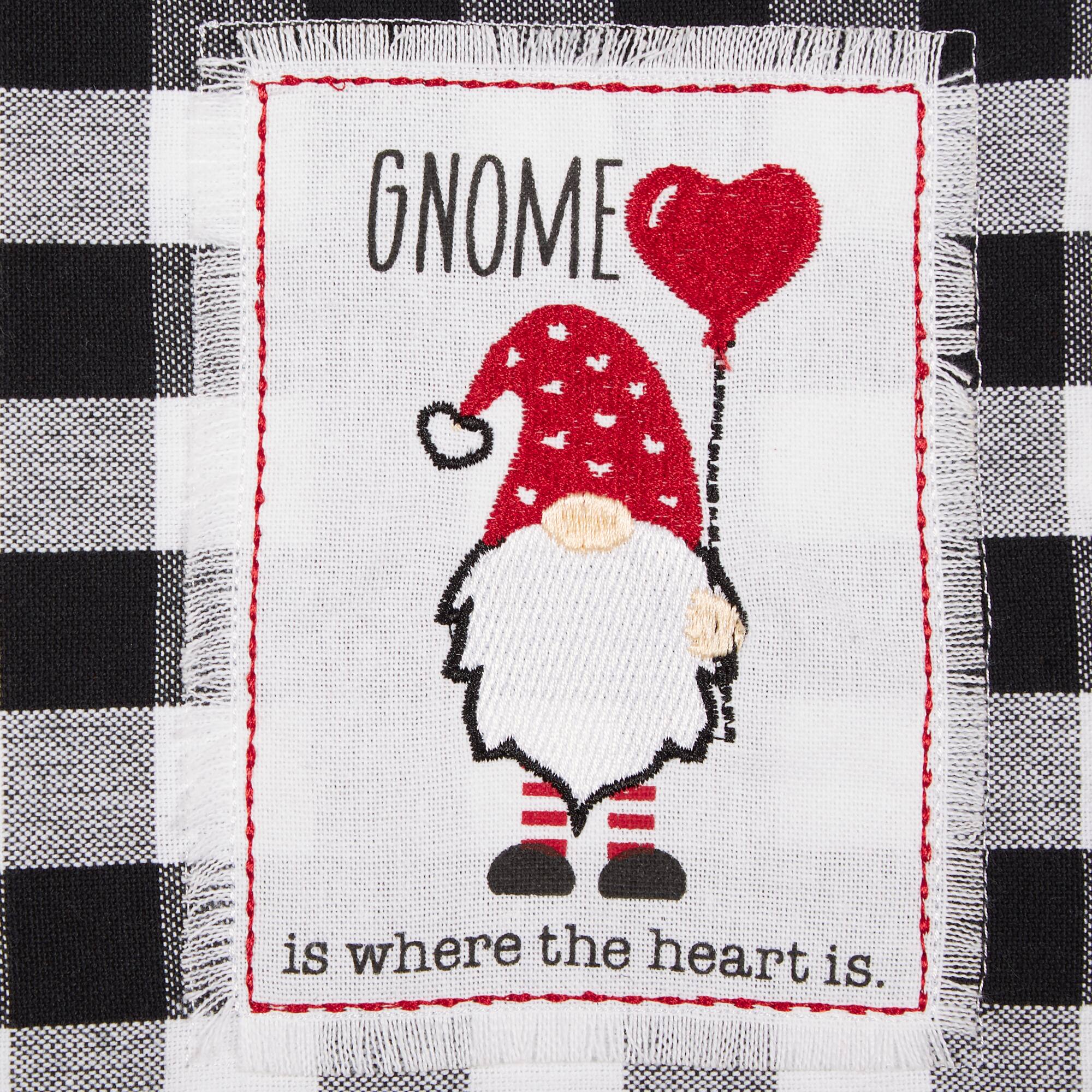 DII® Valentines Checked Embellished Dishtowel Set