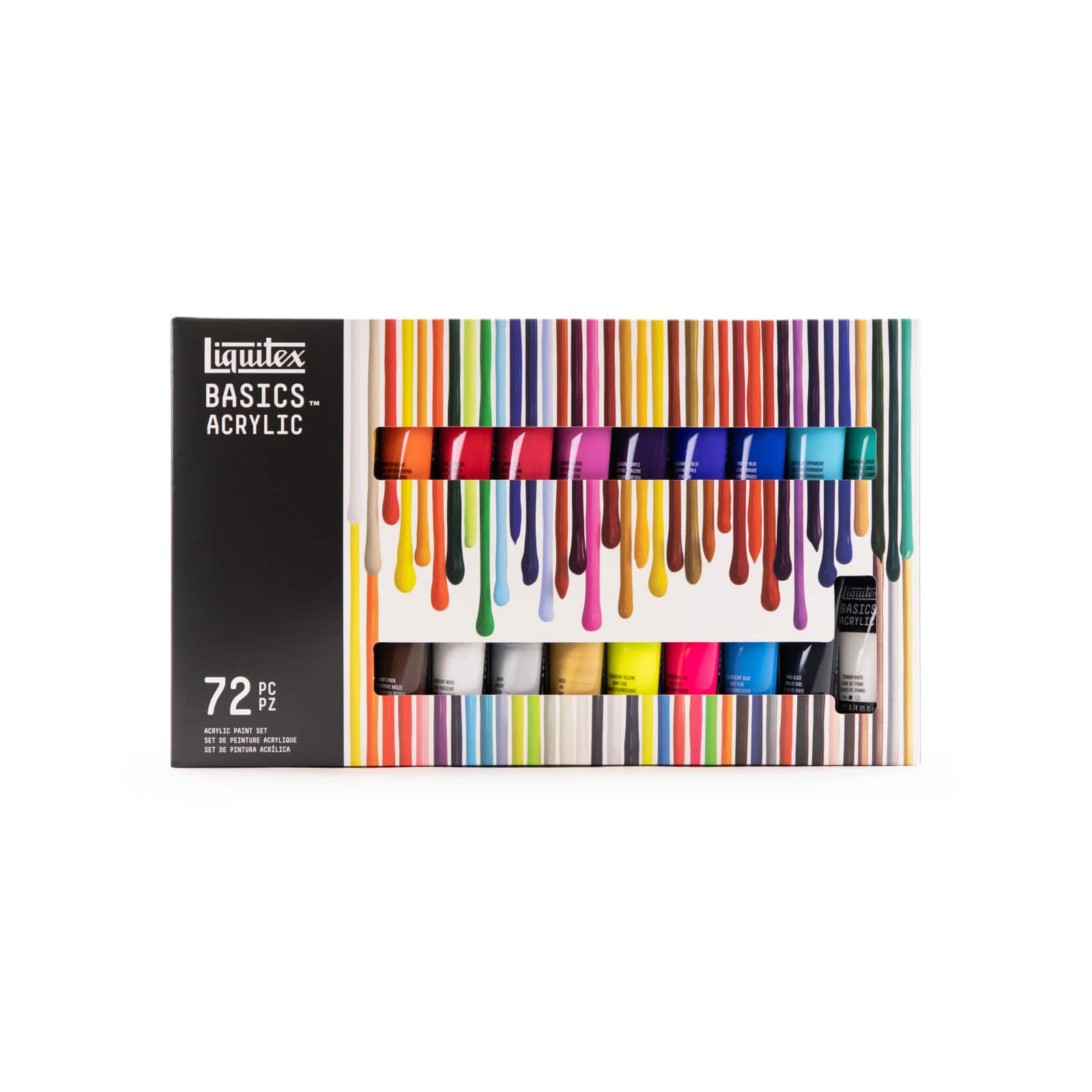 Liquitex Basics Acrylic Set - Set of 72, Assorted Colors, 0.74 oz, Tubes, BLICK Art Materials