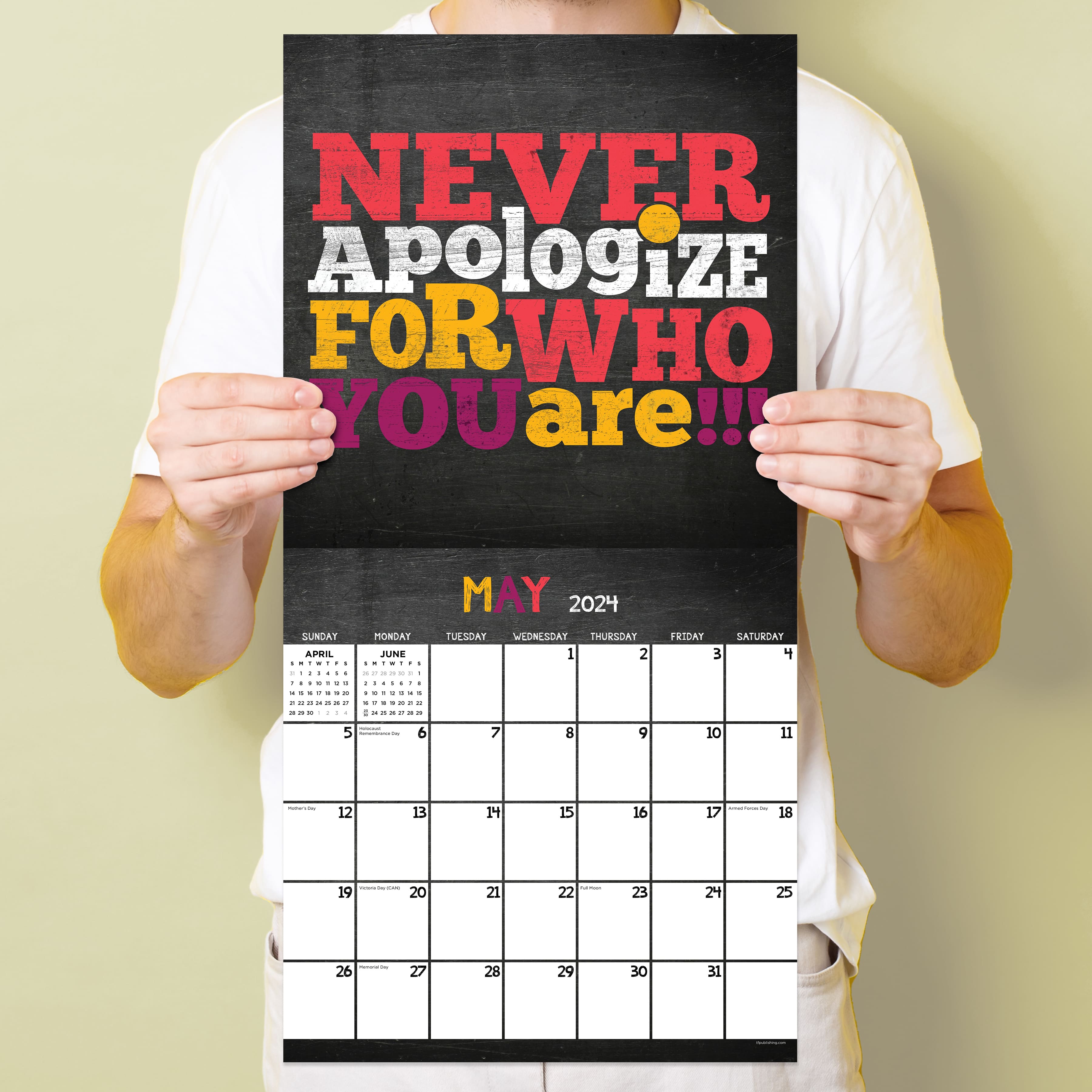TF Publishing 2024 Chalk It Up Wall Calendar