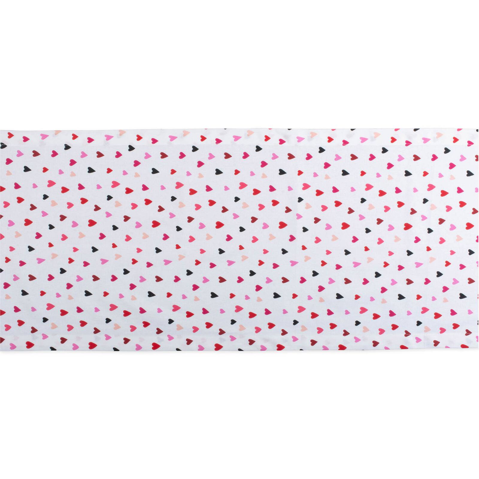 DII&#xAE; 72&#x22; Confetti Hearts Print Table Runner