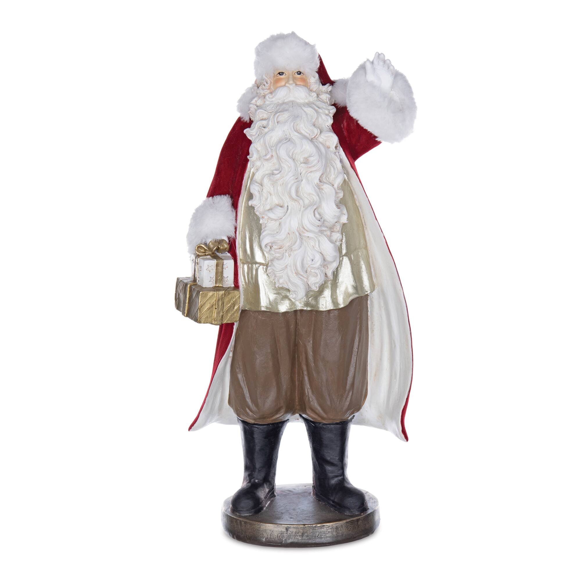 17&#x22; Santa with Presents Statue
