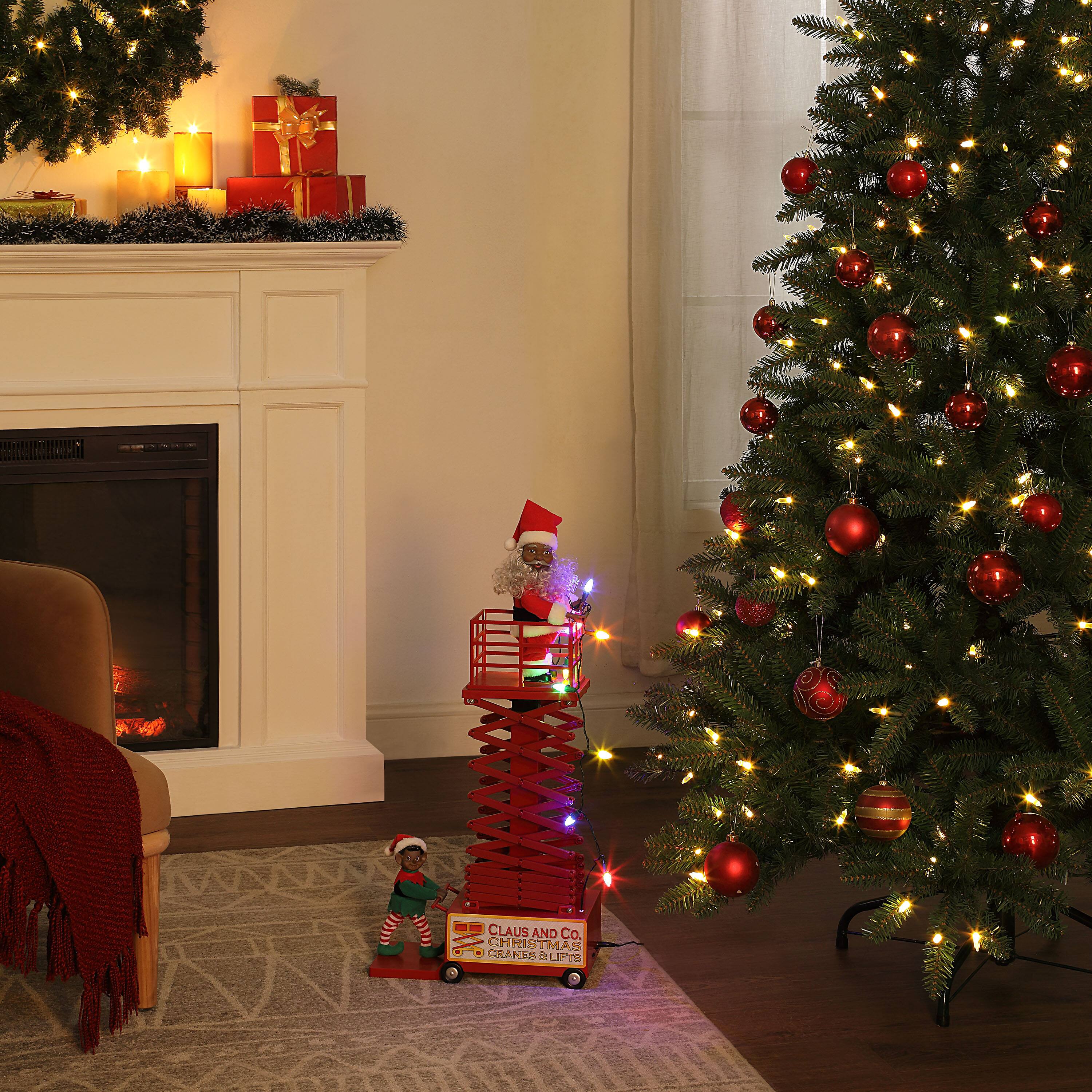 4ft. Animated &#x26; Musical Santa&#x27;s Lift