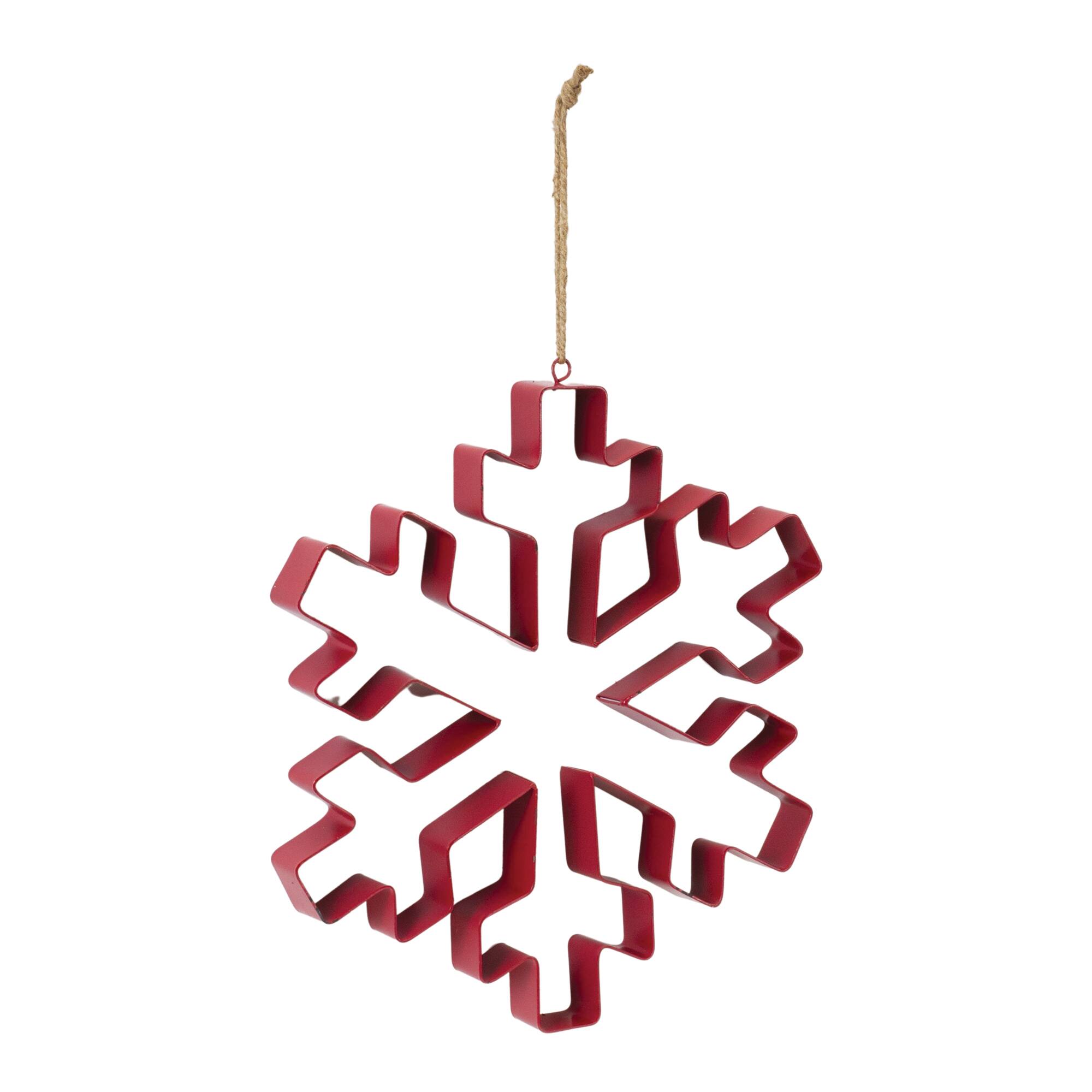 10.5&#x22; Snowflake Cookie Cutter Ornament Set