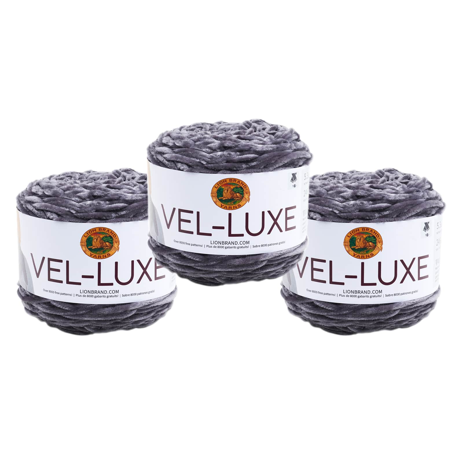 3 Pack Lion Brand® Vel-Luxe Yarn