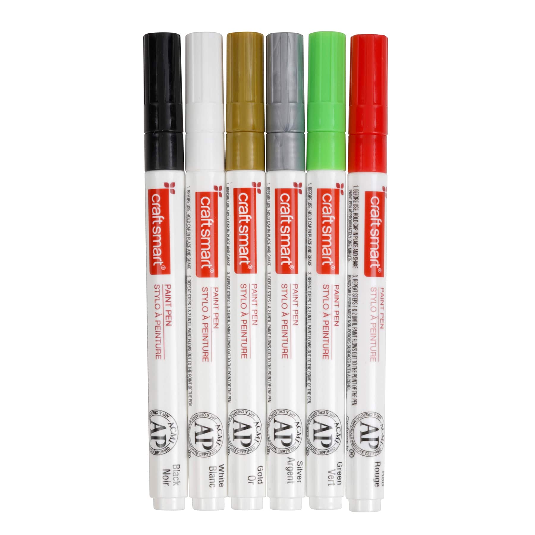 Holiday Medium Line 6 Colour Paint Pen Set by Craft Smart®