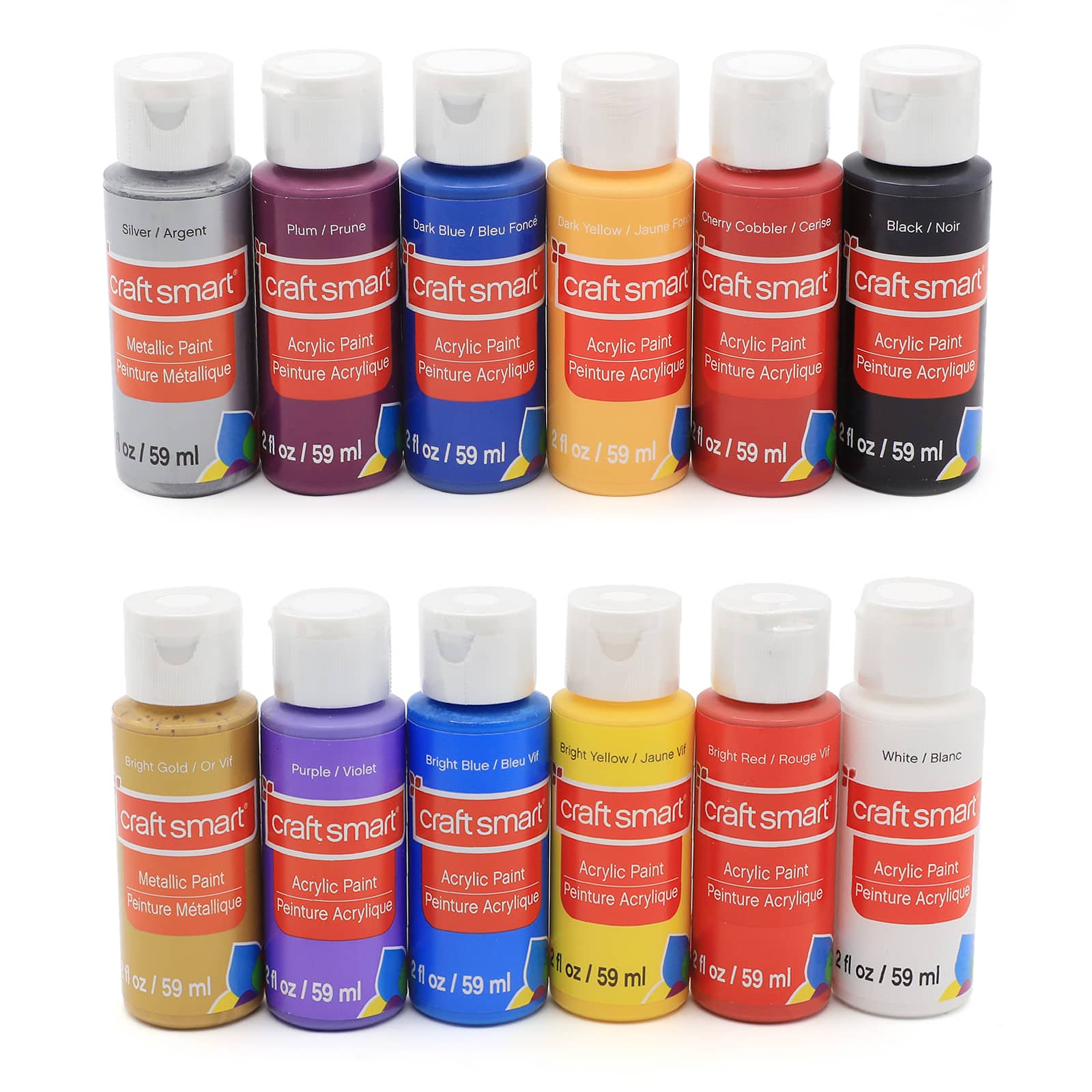 MICHAELS 16 Color Matte Acrylic Paint Value Pack by Craft Smart®