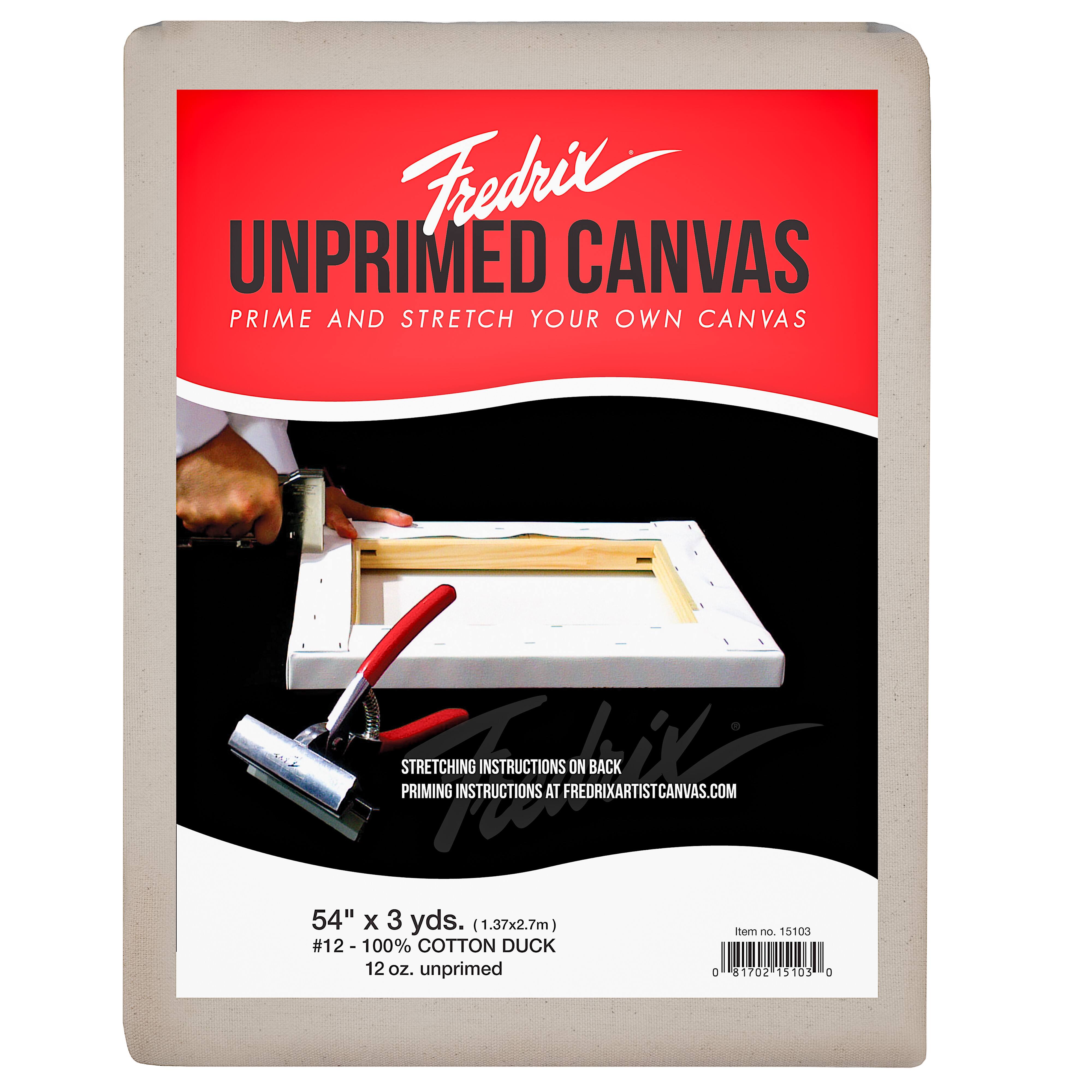 FREDRIX PRO Series #12 12oz. Unprimed Folded Cotton Canvas Blanket