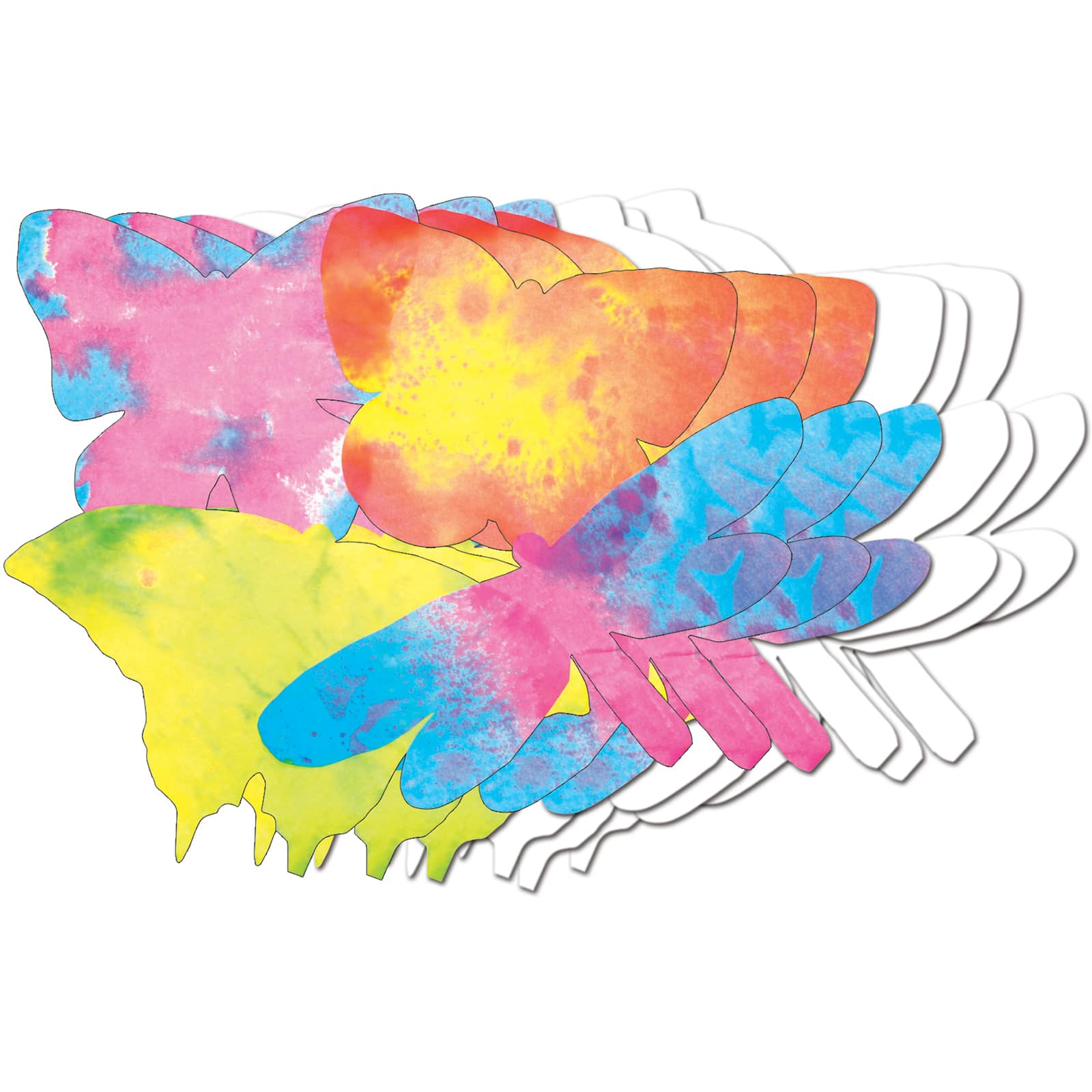 Roylco® Color Diffusing Paper Butterflies, 3 Packs of 48