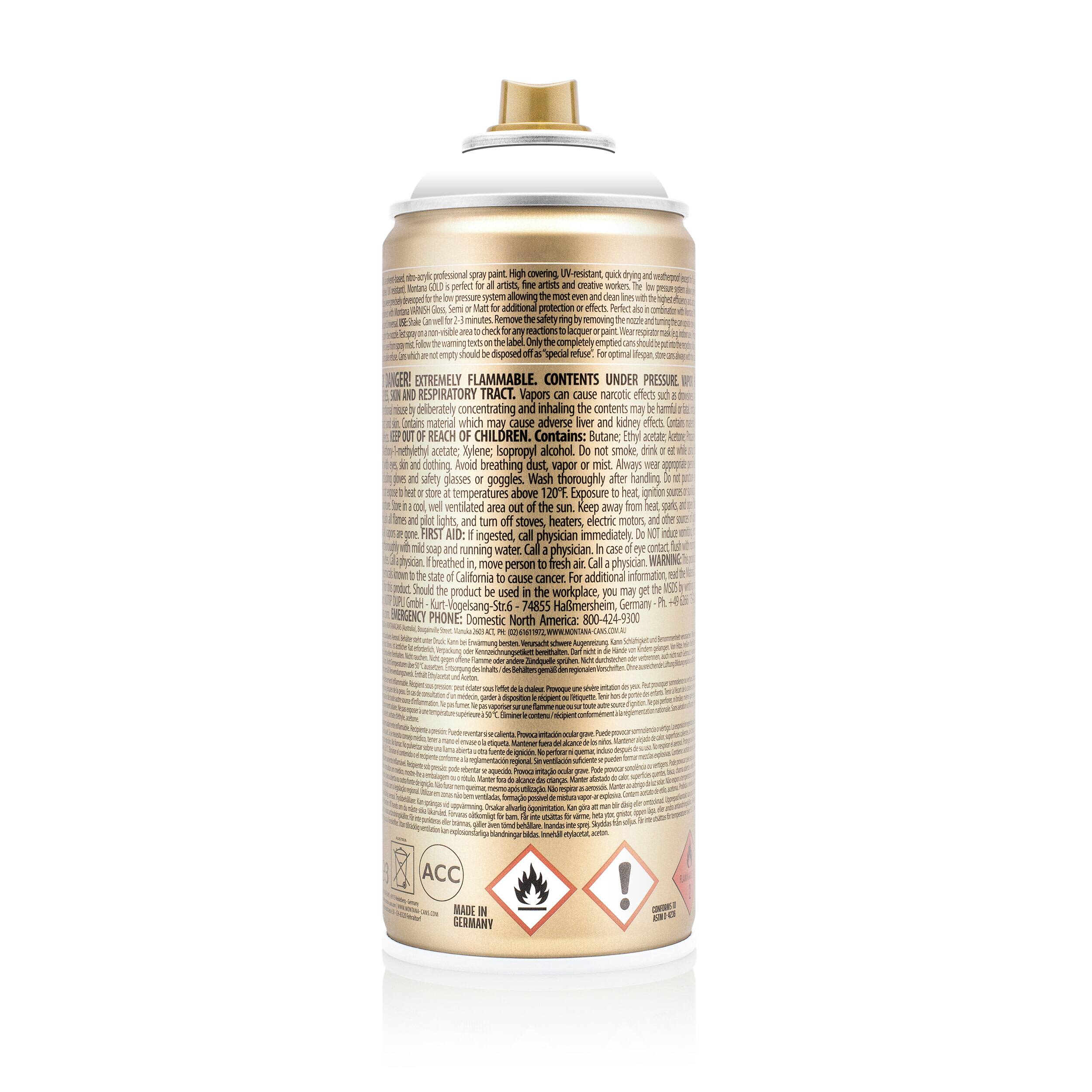 Montana&#x2122; Cans GOLD Shock Color Spray Paint, 400mL
