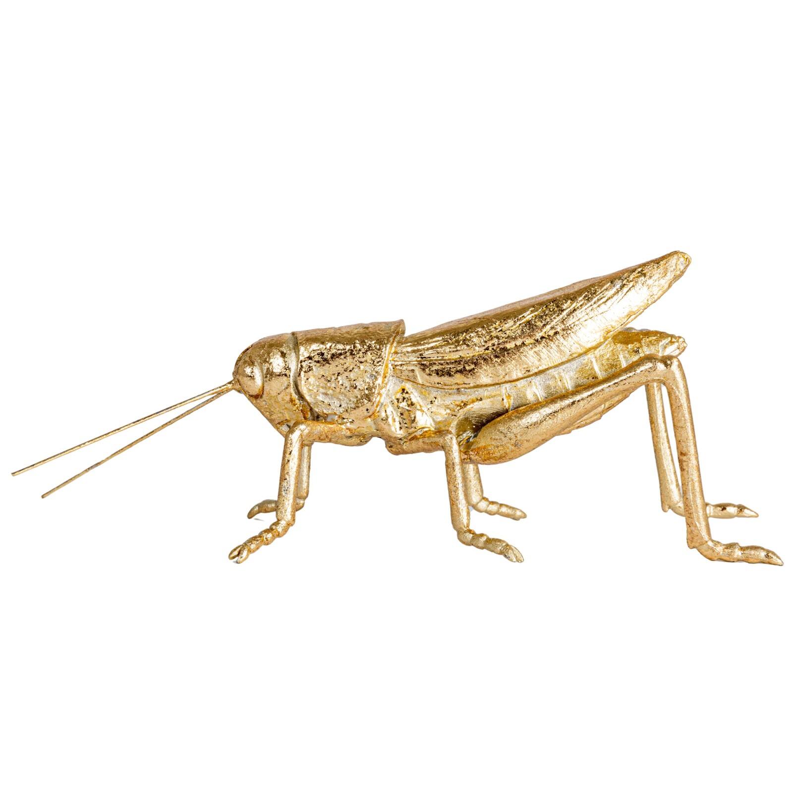 Hello Honey&#xAE; 5.5&#x22; Gold Gilded Garden Grasshopper D&#xE9;cor