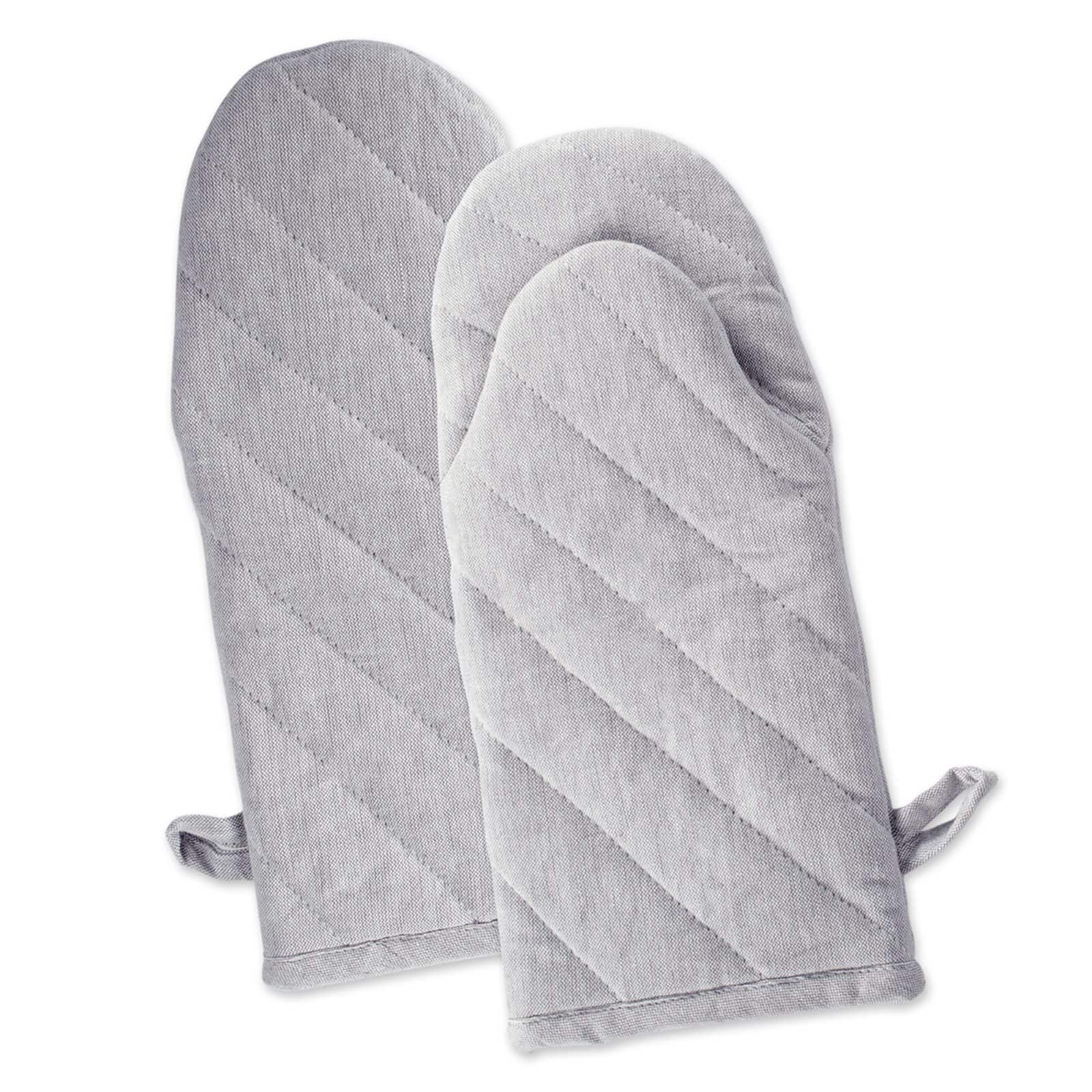 DII® Solid Chambray Oven Mitts, 2ct.