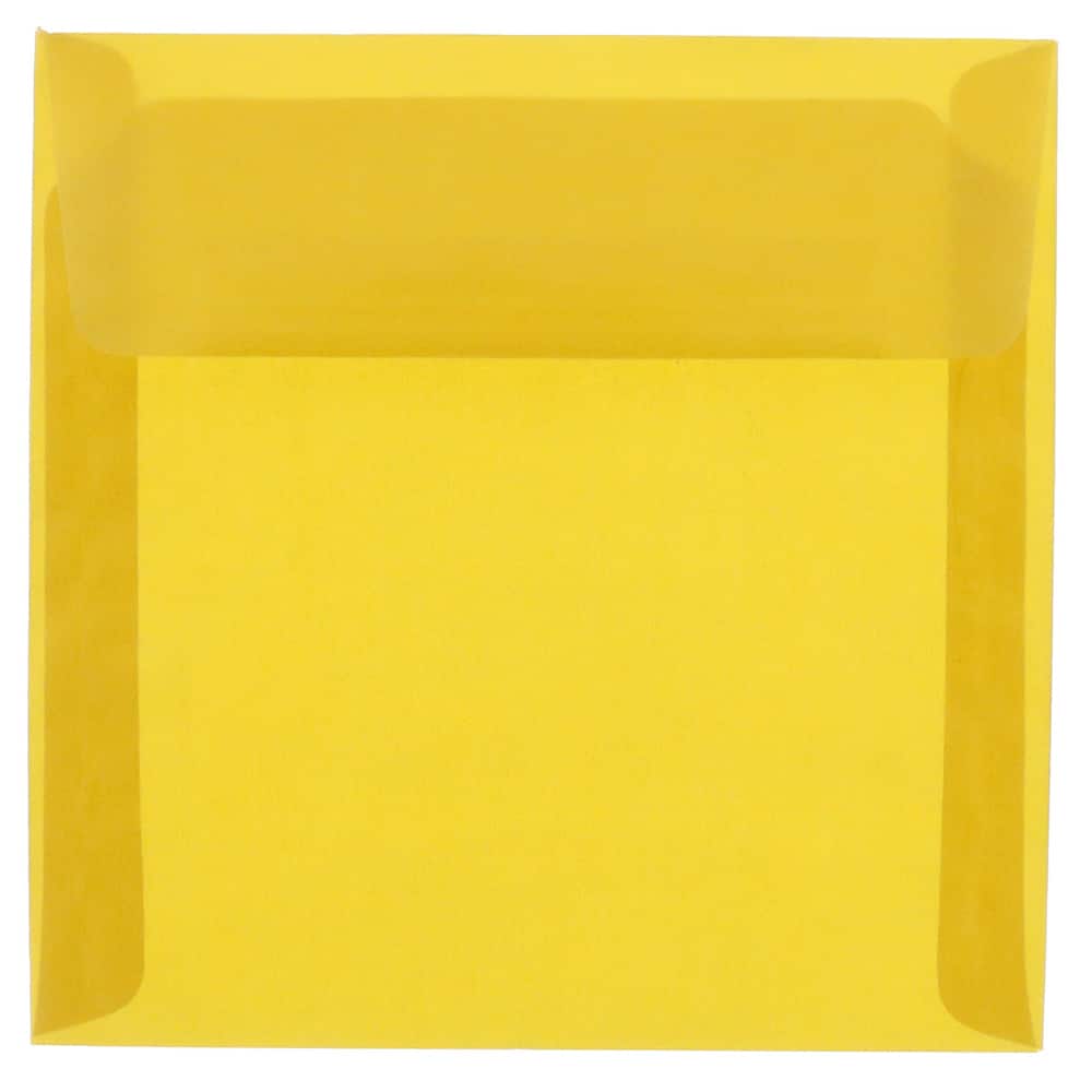 JAM Paper 8.5&#x22; x 8.5&#x22; Translucent Vellum Invitation Envelopes, 50ct.