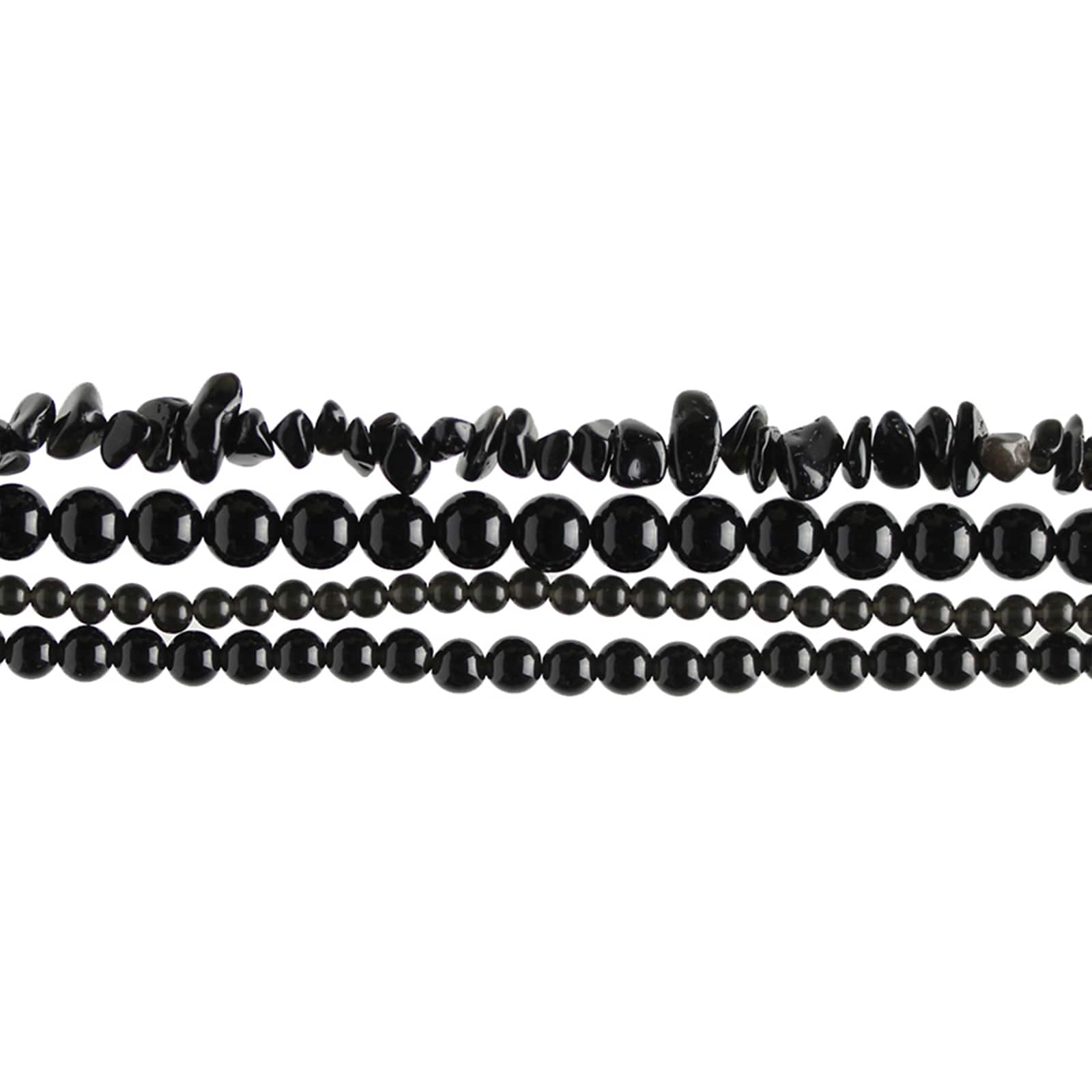 Black Obsidian Beads Value Pack by Bead Landing™