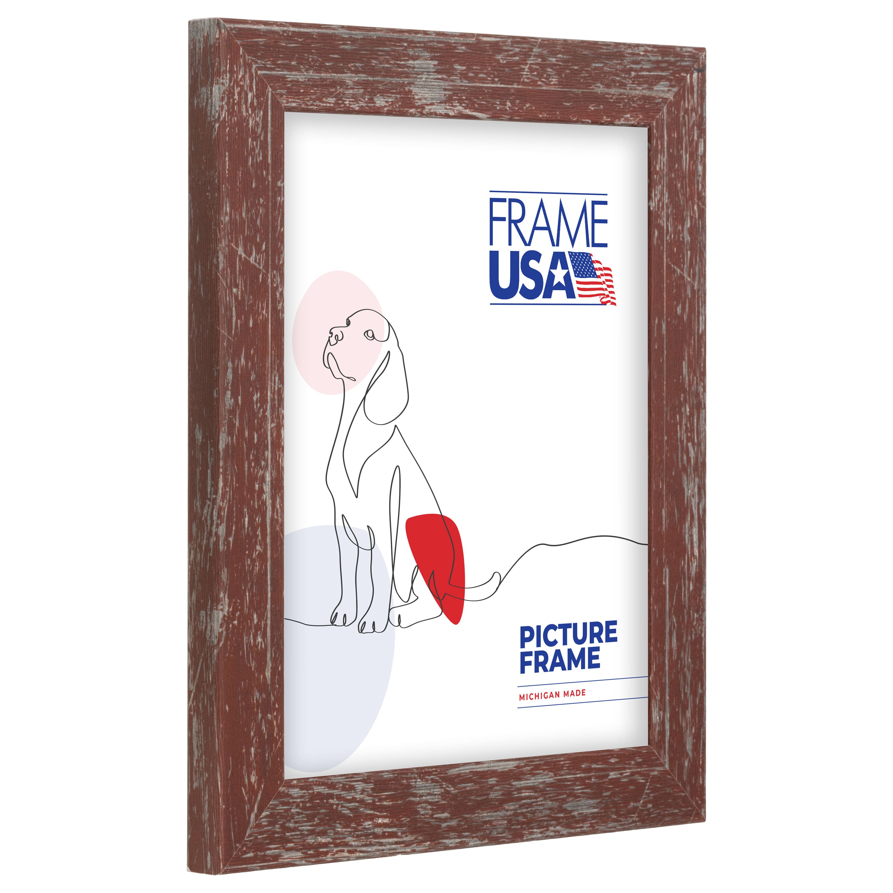 Frame USA American Barn Red Single Image Picture Frame