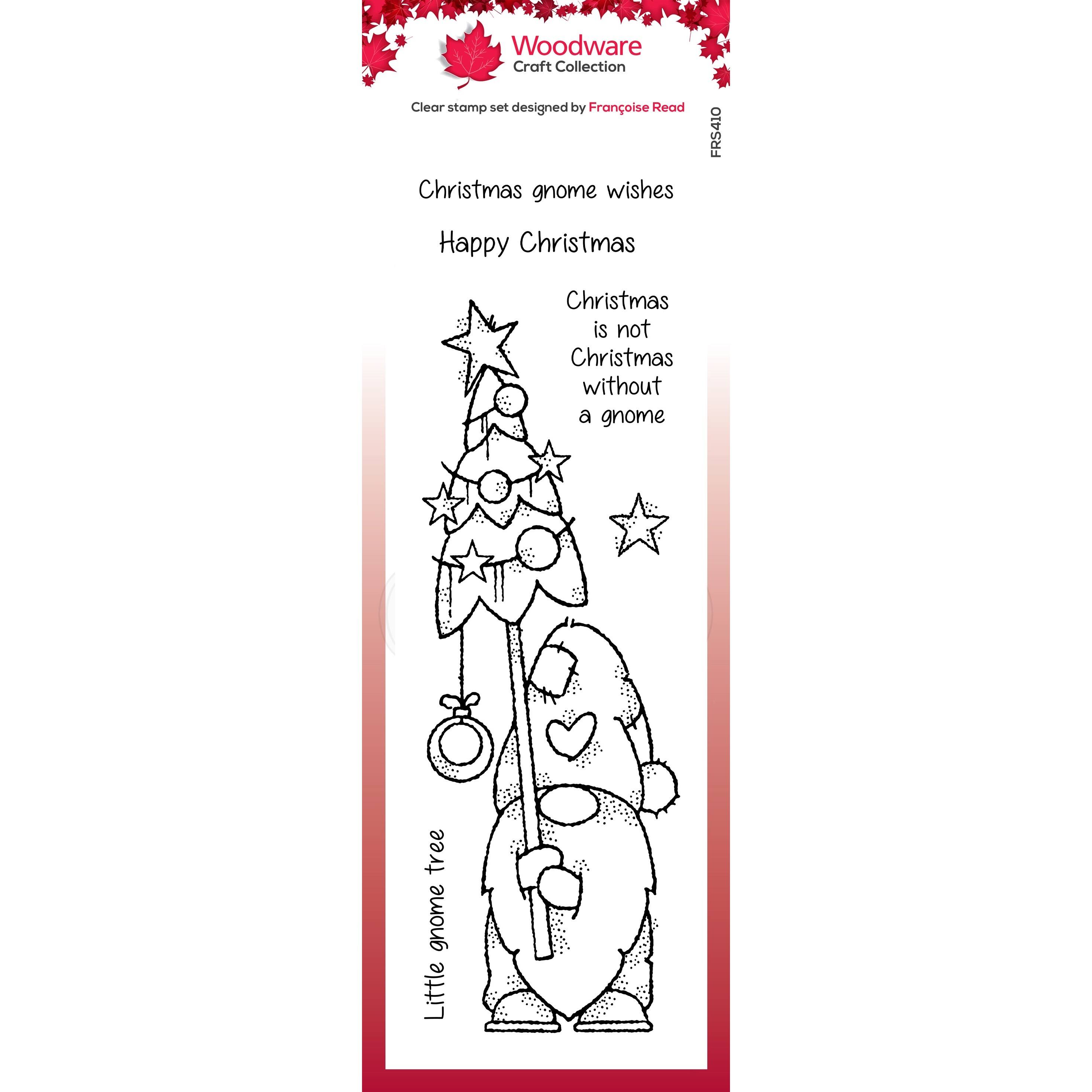 Woodware Tall Tree Gnome Clear Stamps