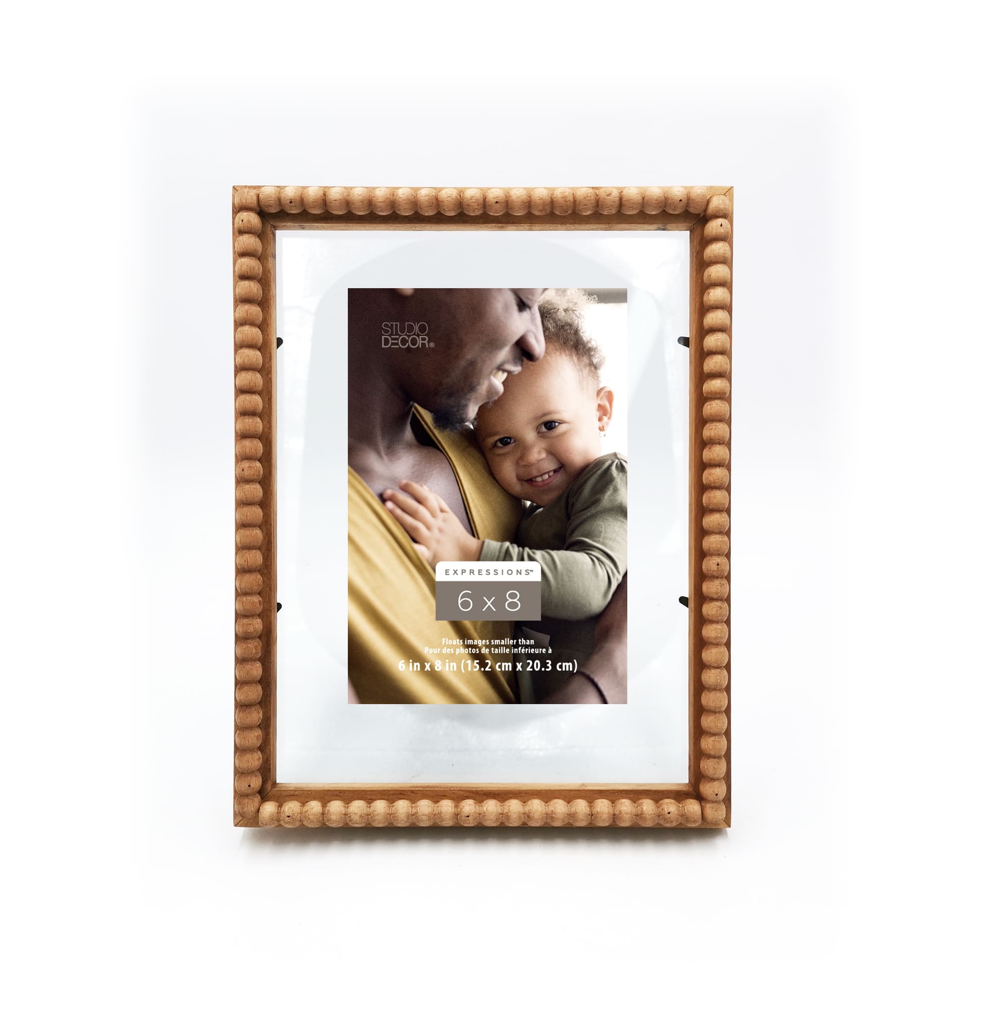 Expressions™ 6" x 8" Natural Beaded Float Frame by Studio Décor®