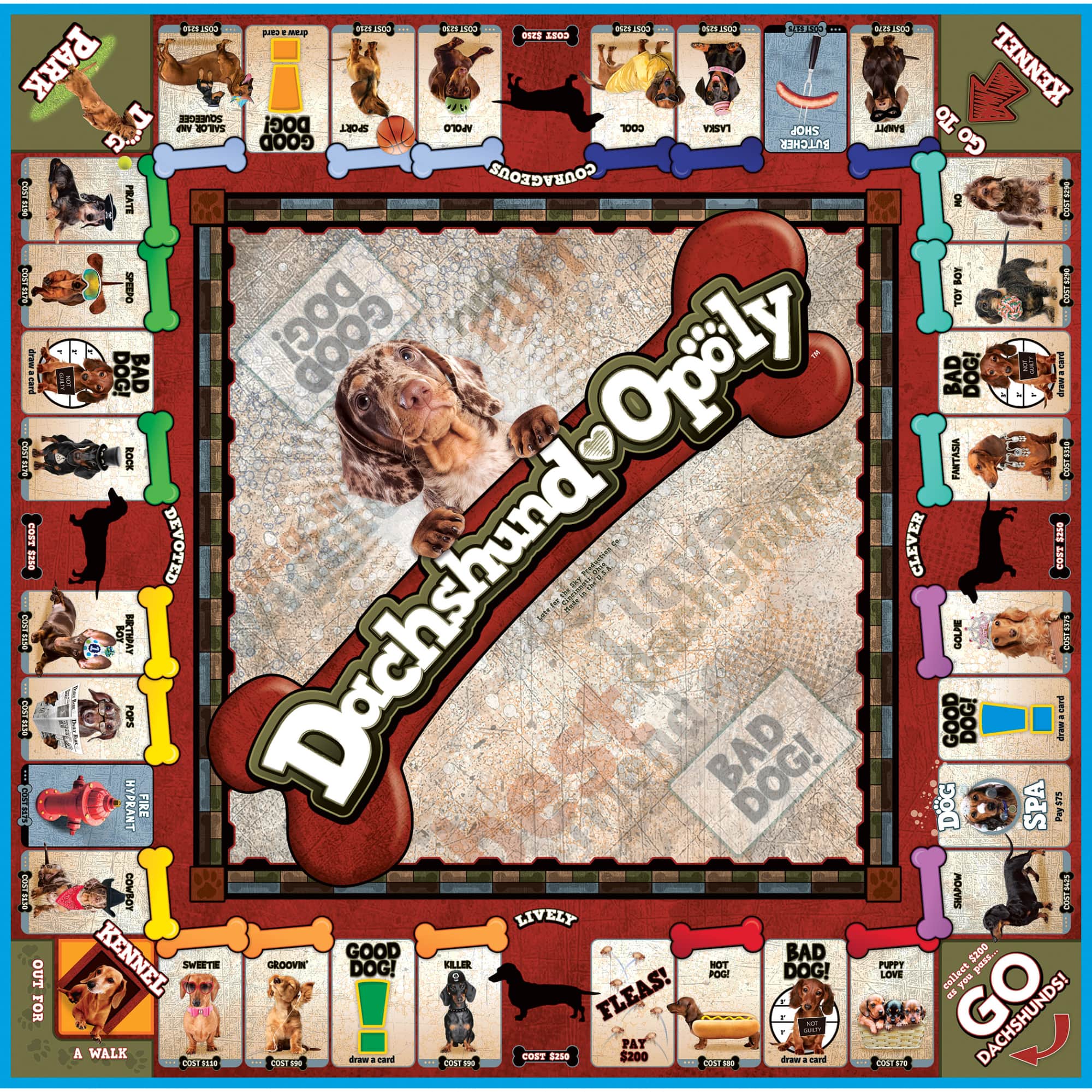 Late For The Sky Dachshund-Opoly&#x2122; Board Game
