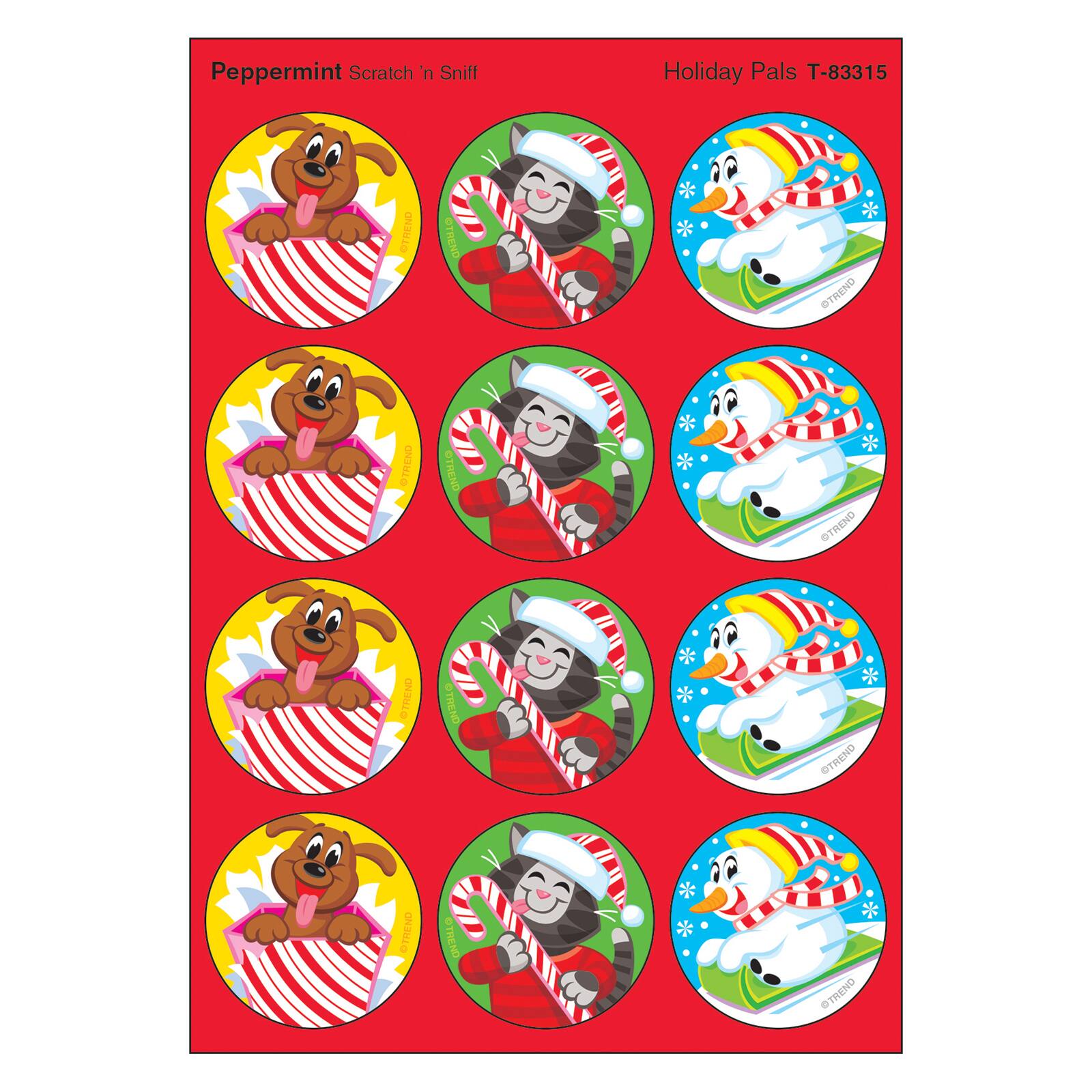 Trend Enterprises® Holiday Pals Stinky Stickers® 6 Packs of 48