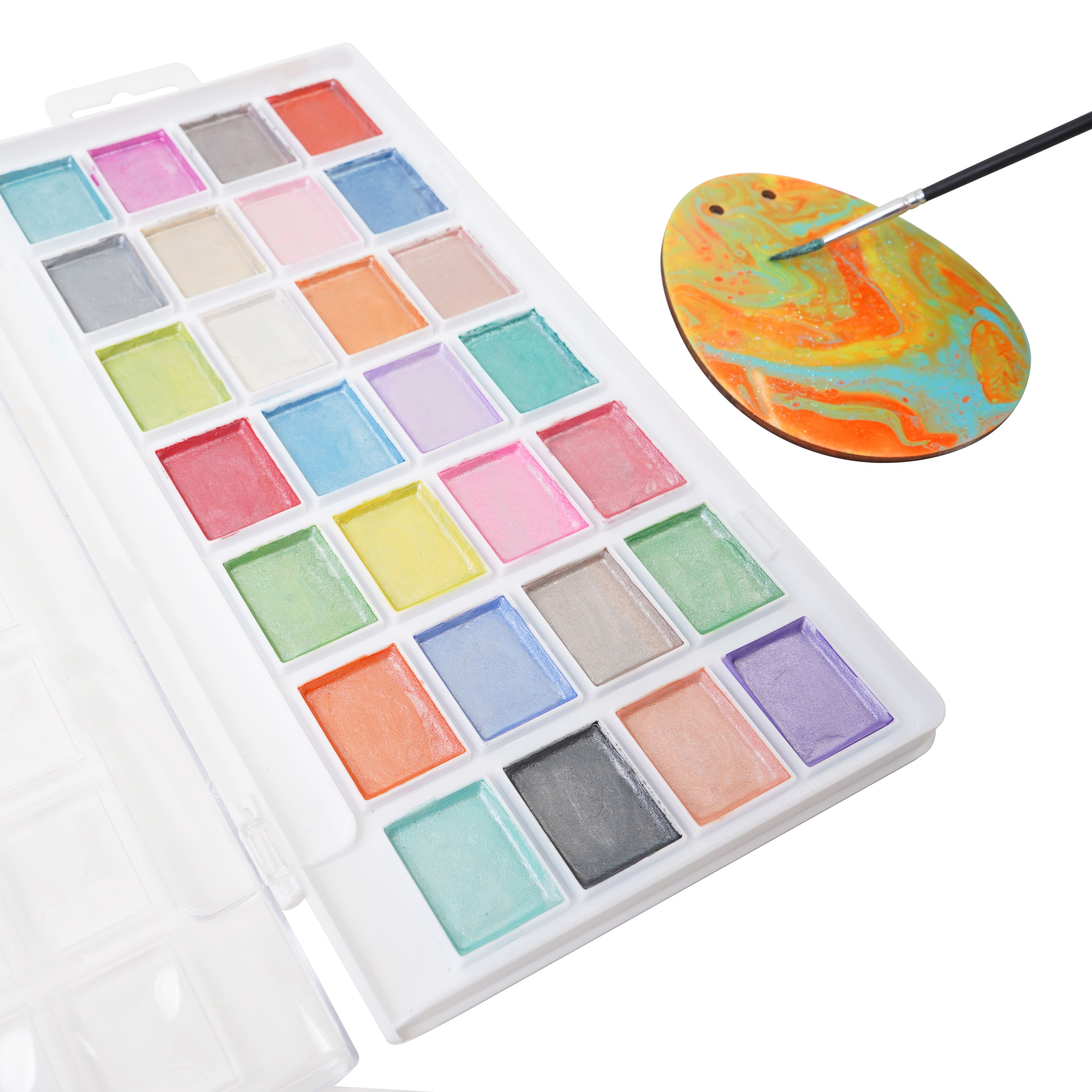 8 Pack: Pearlescent Watercolor Paints by Artist's Loft™ Necessities™