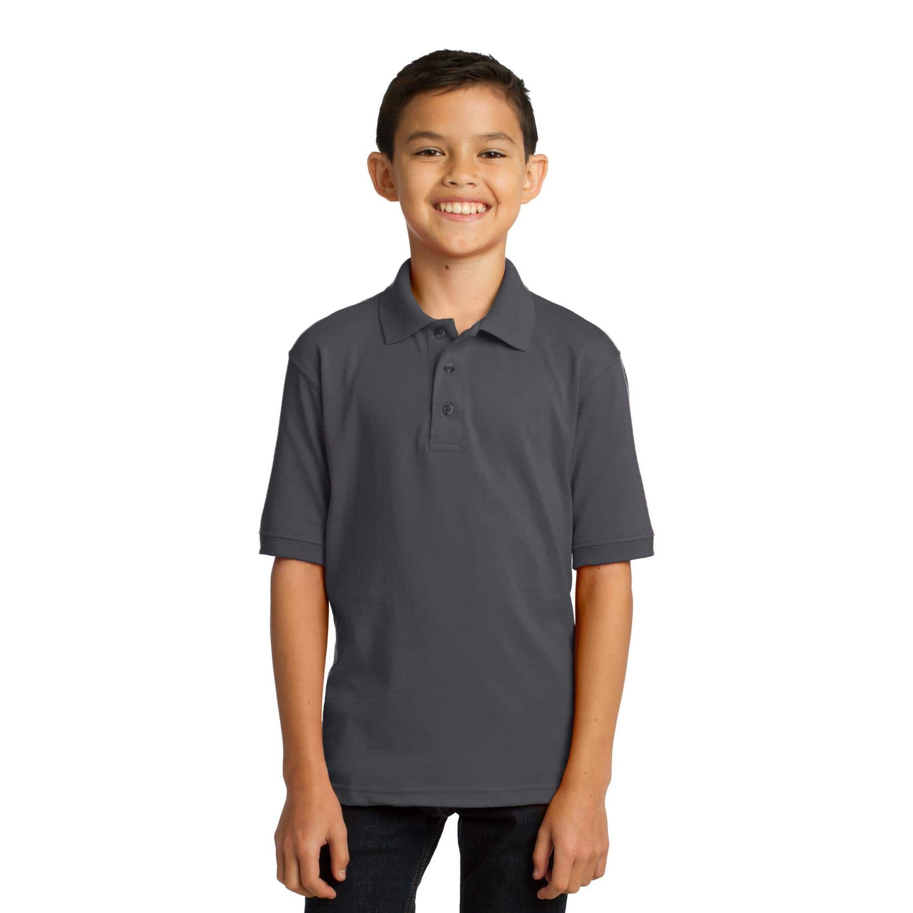 Port & Company® Youth Core Blend Jersey Knit Polo