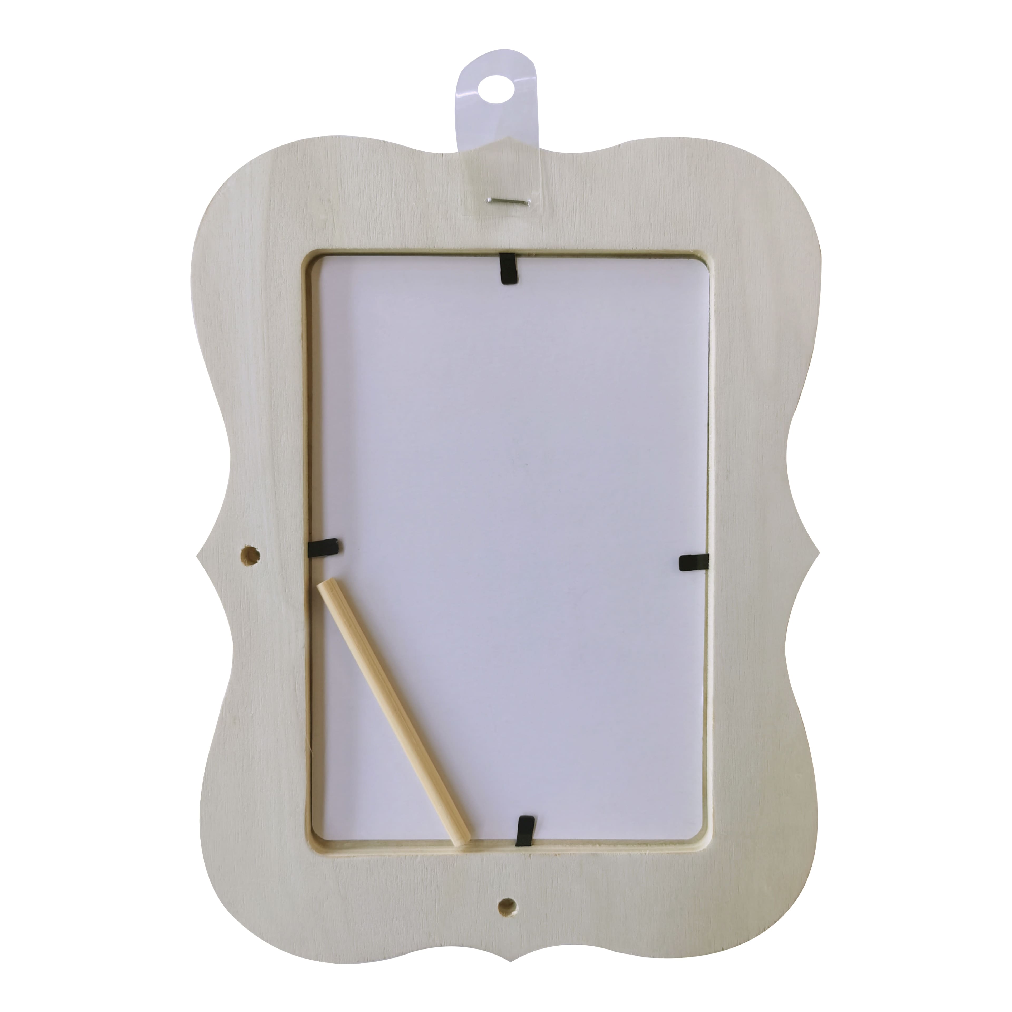 4" x 6" Ready-To-Finish Scalloped Edges Wood Frame by Make Market®